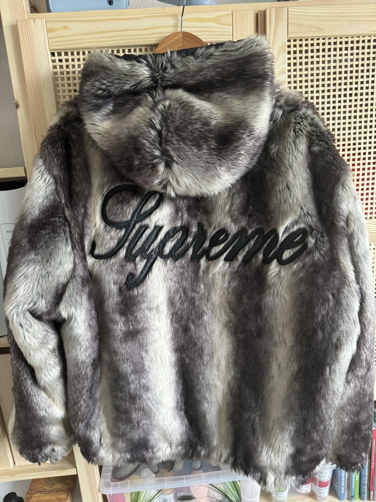 Supreme SUPREME fuax Pelz Wendejacke mit kaputze schwarz Size US L / EU 52-54 / 3 - 1 Thumbnail