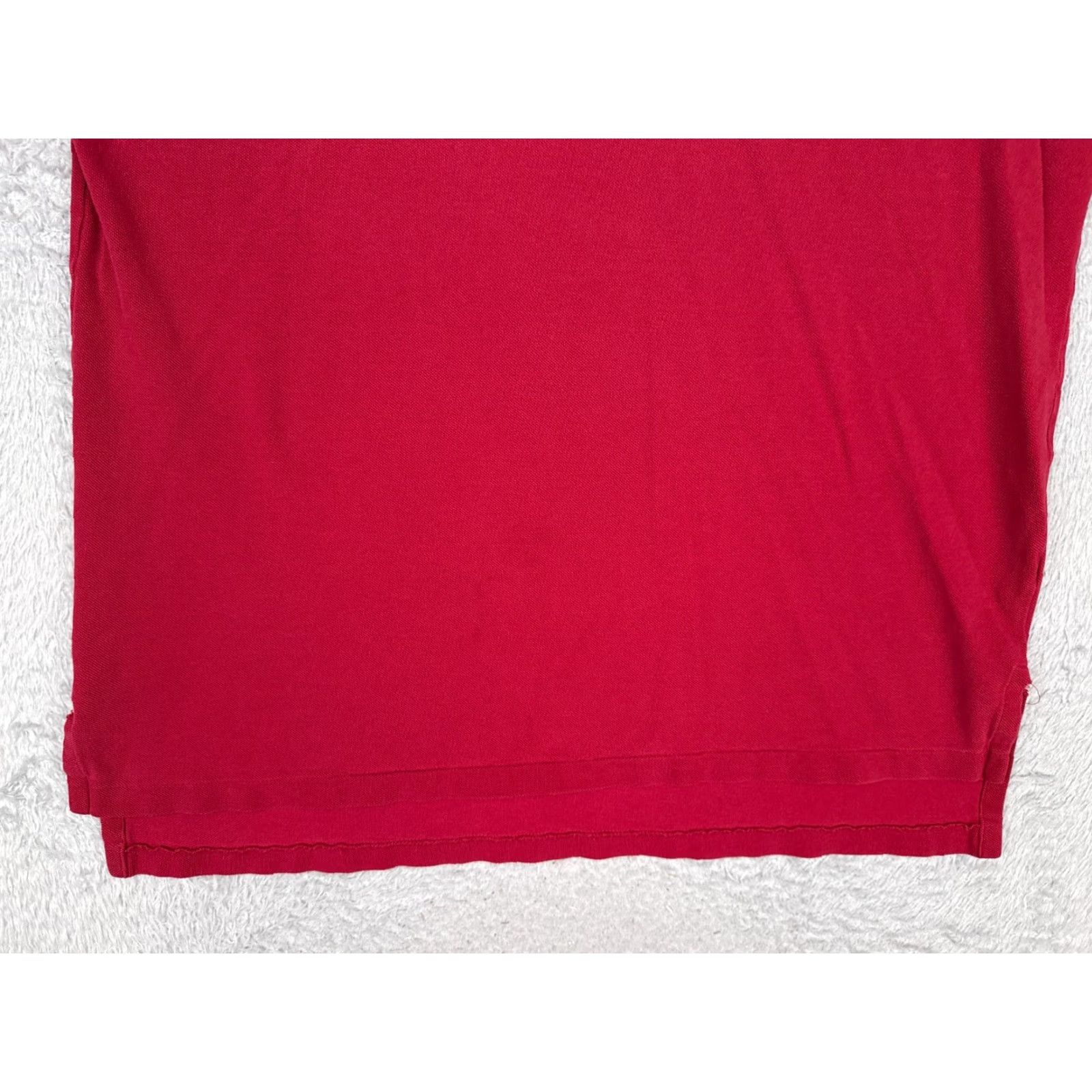 Ralph Lauren VINTAGE Ralph Lauren Polo Shirt Men XL Red Short Sleeve 100% Cotton Logo Embroidered Slim Fit Casual Sports Polo Size US XL / EU 56 / 4 - 5 Thumbnail