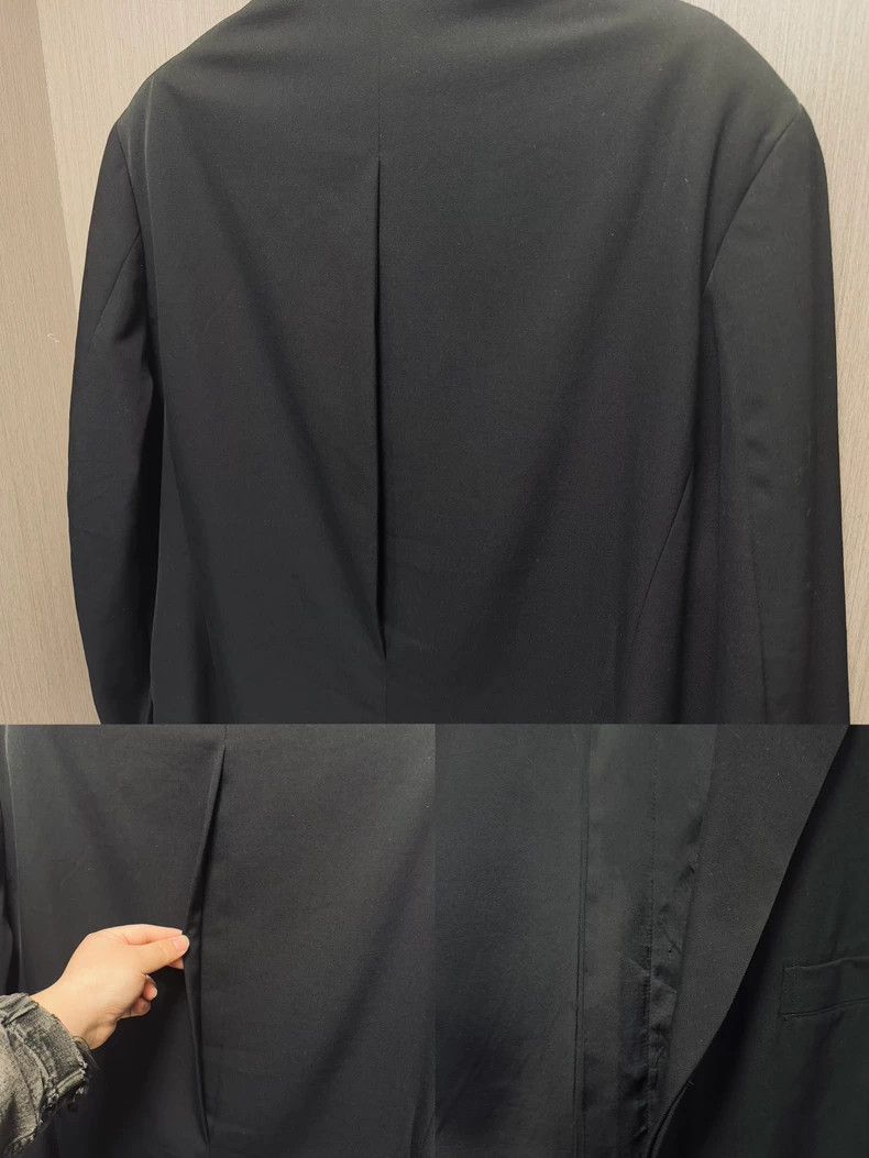 Yohji Yamamoto Yohji Yamamoto size m 95aw Luming Hall Double Collar Suit Size 38S - 5 Thumbnail