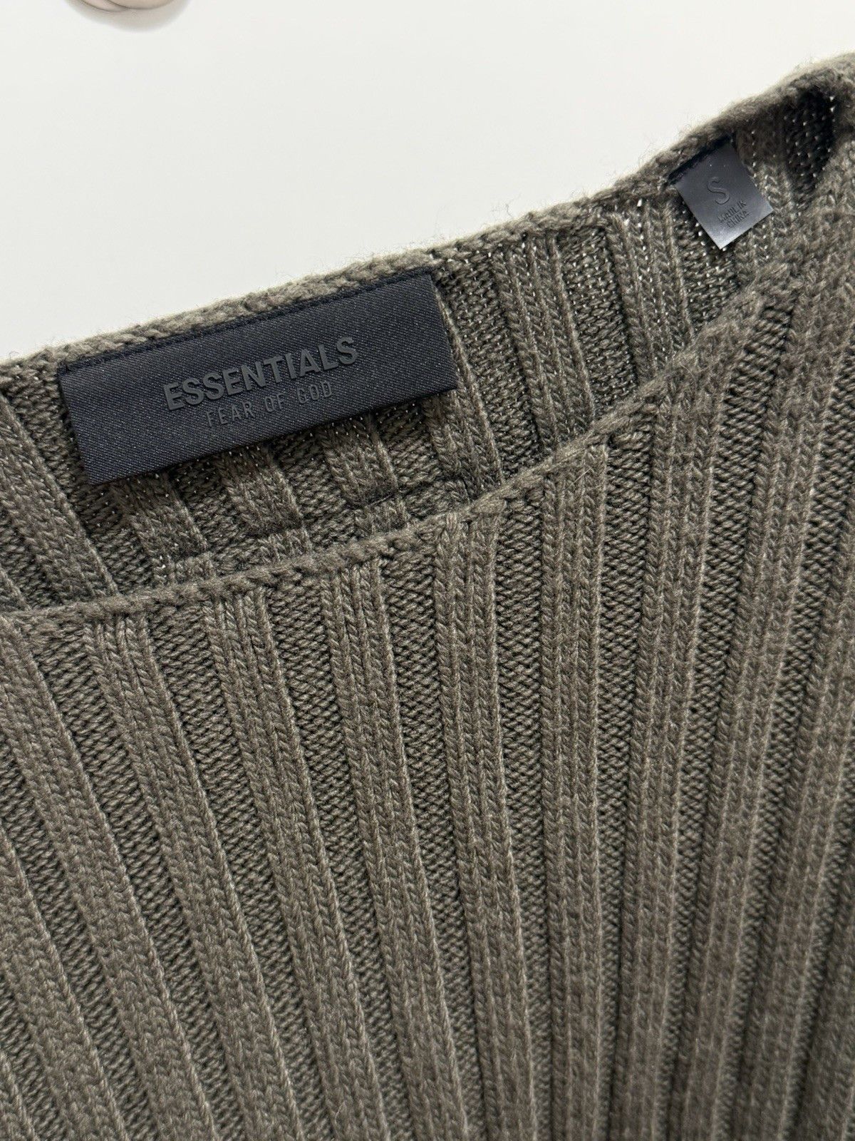 Fear of God Fear of God Essentials Ink Mens Sweater Oversized Ribbed Size US S / EU 44-46 / 1 - 11 Thumbnail