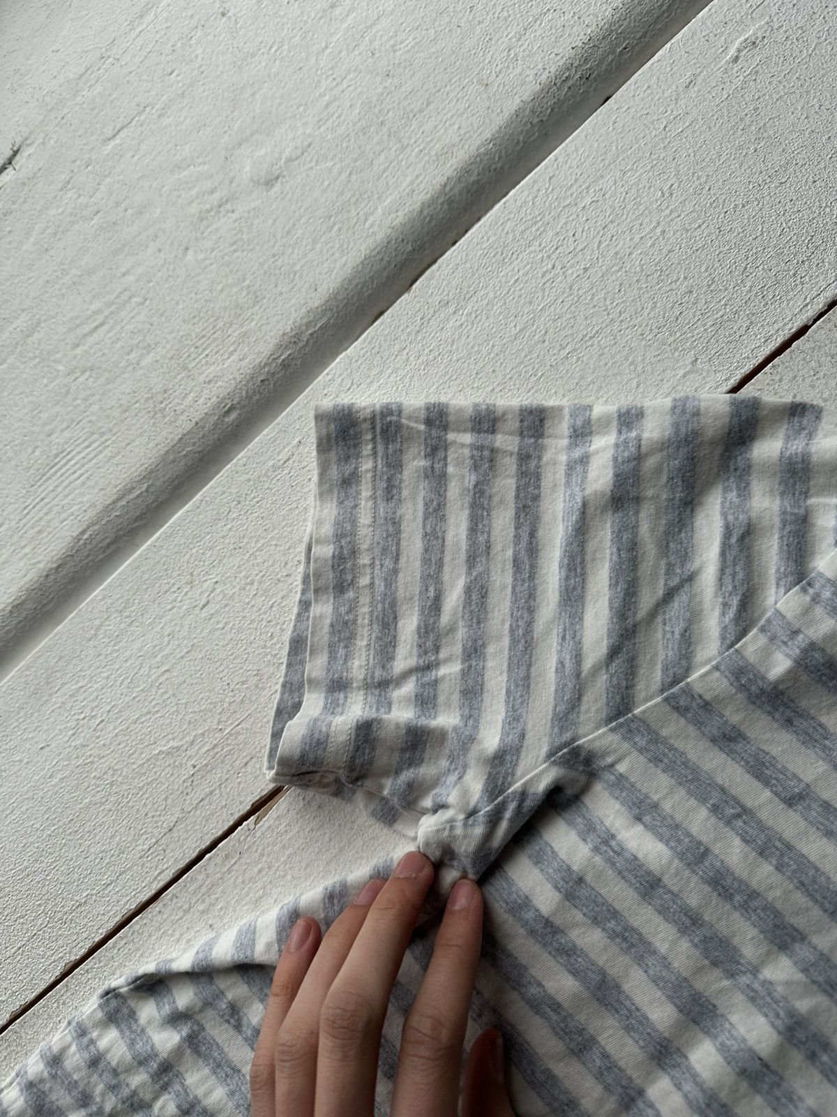 Cos 🚨 COS STRIPED LUXURY WOMEN T-SHIRT BLUE WHITE Size M / US 6-8 / IT 42-44 - 8 Thumbnail