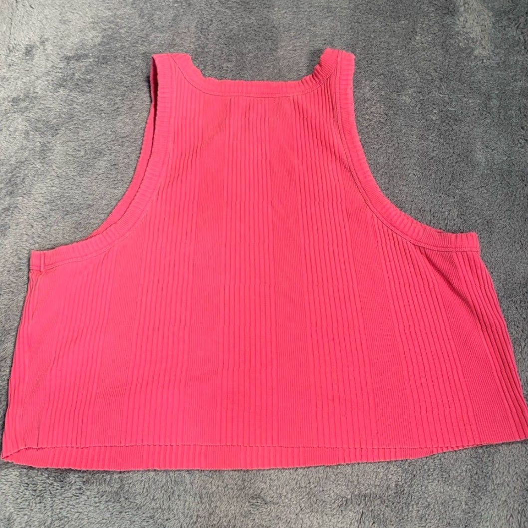 Vintage Aerie Pink Ribbed Tank Top XXL Tank Women Plus 2XL Pink Ribbed Tank Top Aerie Size XXL / US 16-18 / IT 52-54 - 5 Thumbnail