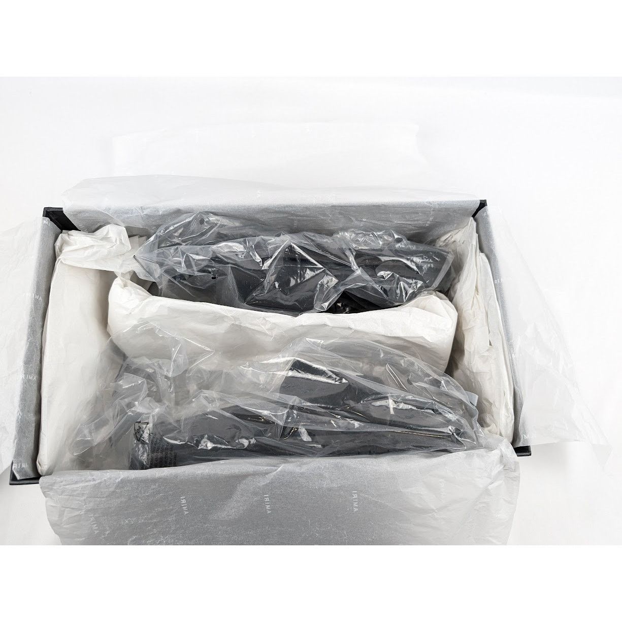 Amiri o1rshd1 Leather Slide in Black / White Size US 7 / EU 40 - 23 Thumbnail