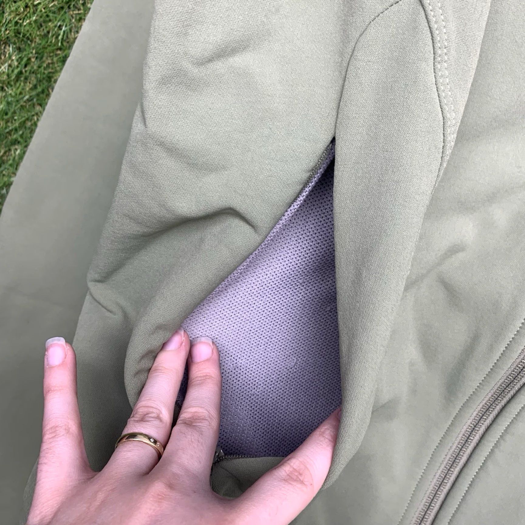 The North Face North Face Apex Pneumatic Jacket Womens Large Triumph Green Softshell Coat Hike Size L / US 10 / IT 46 - 7 Thumbnail