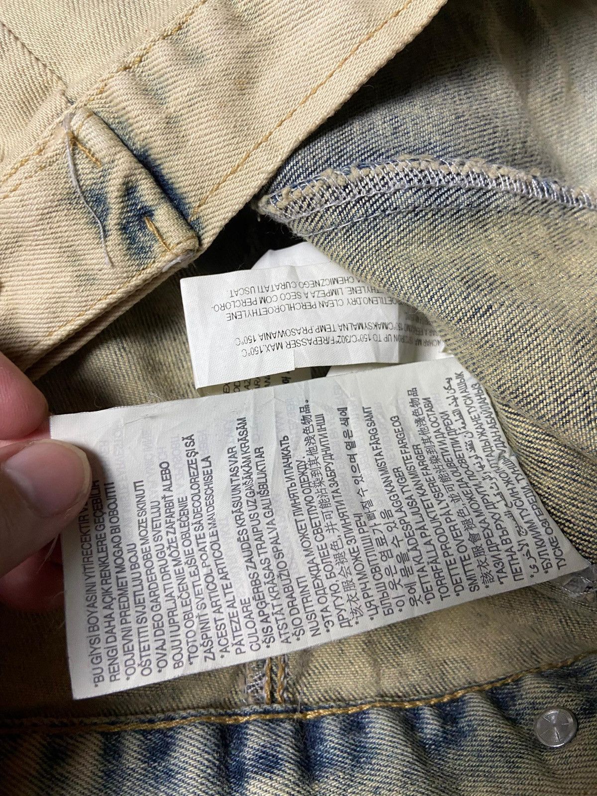 Zara Zara Man Couture Denim Jacket with Leather Sleeve (156) Size US M / EU 48-50 / 2 - 9 Thumbnail