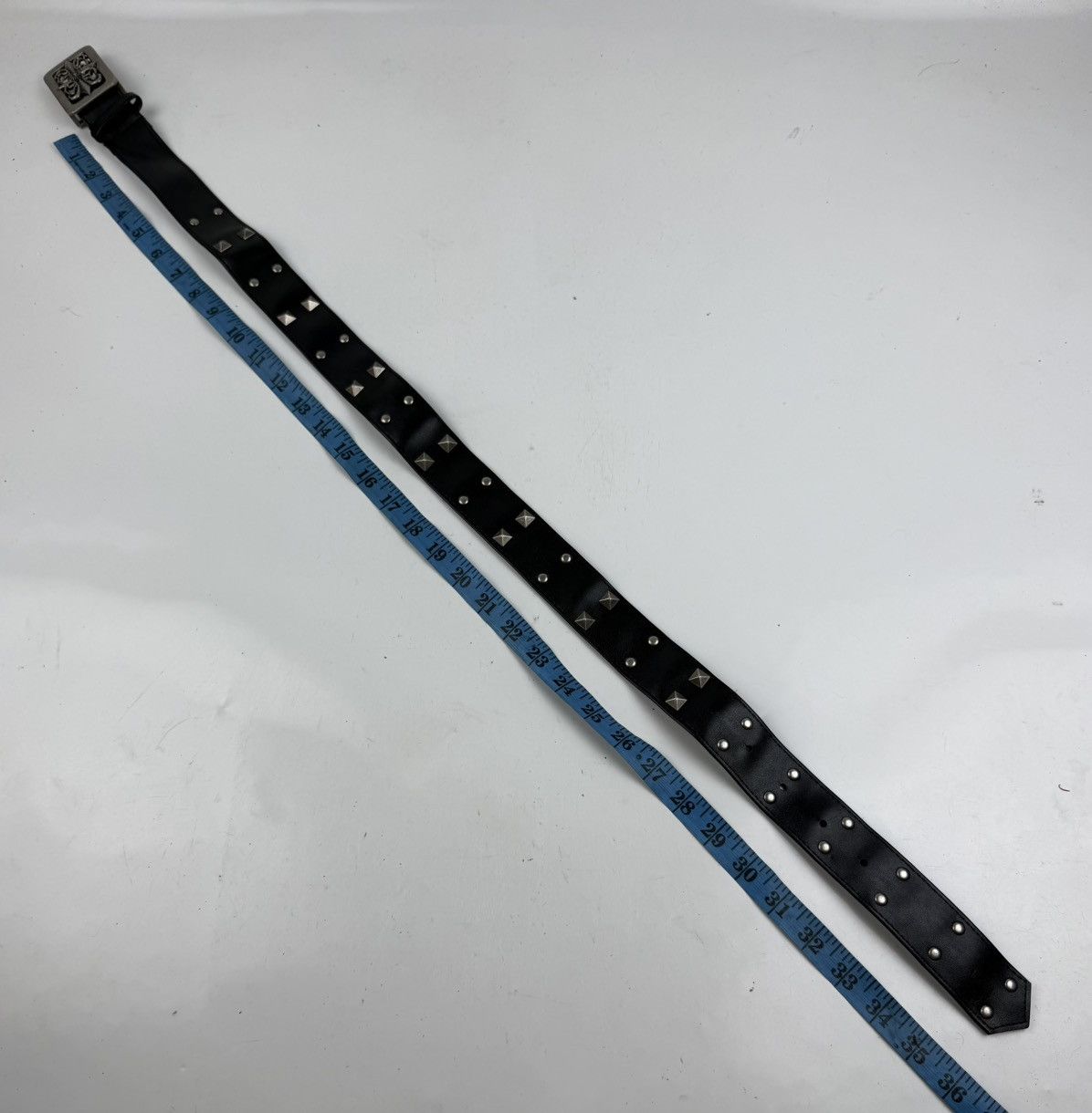 Japanese Brand punk style studded belt tc52 Size 30 - 4 Thumbnail