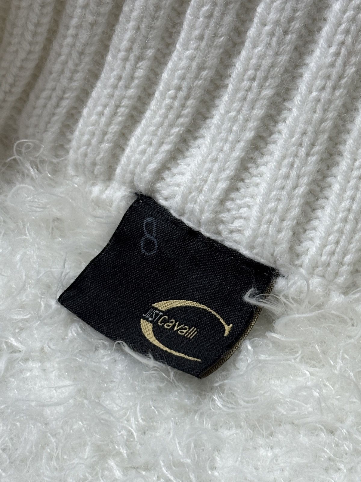 Just Cavalli VINTAGE JUST CAVALLI 2000s FLUFFY ZIP UP SWEATER Size S / US 4 / IT 40 - 5 Thumbnail