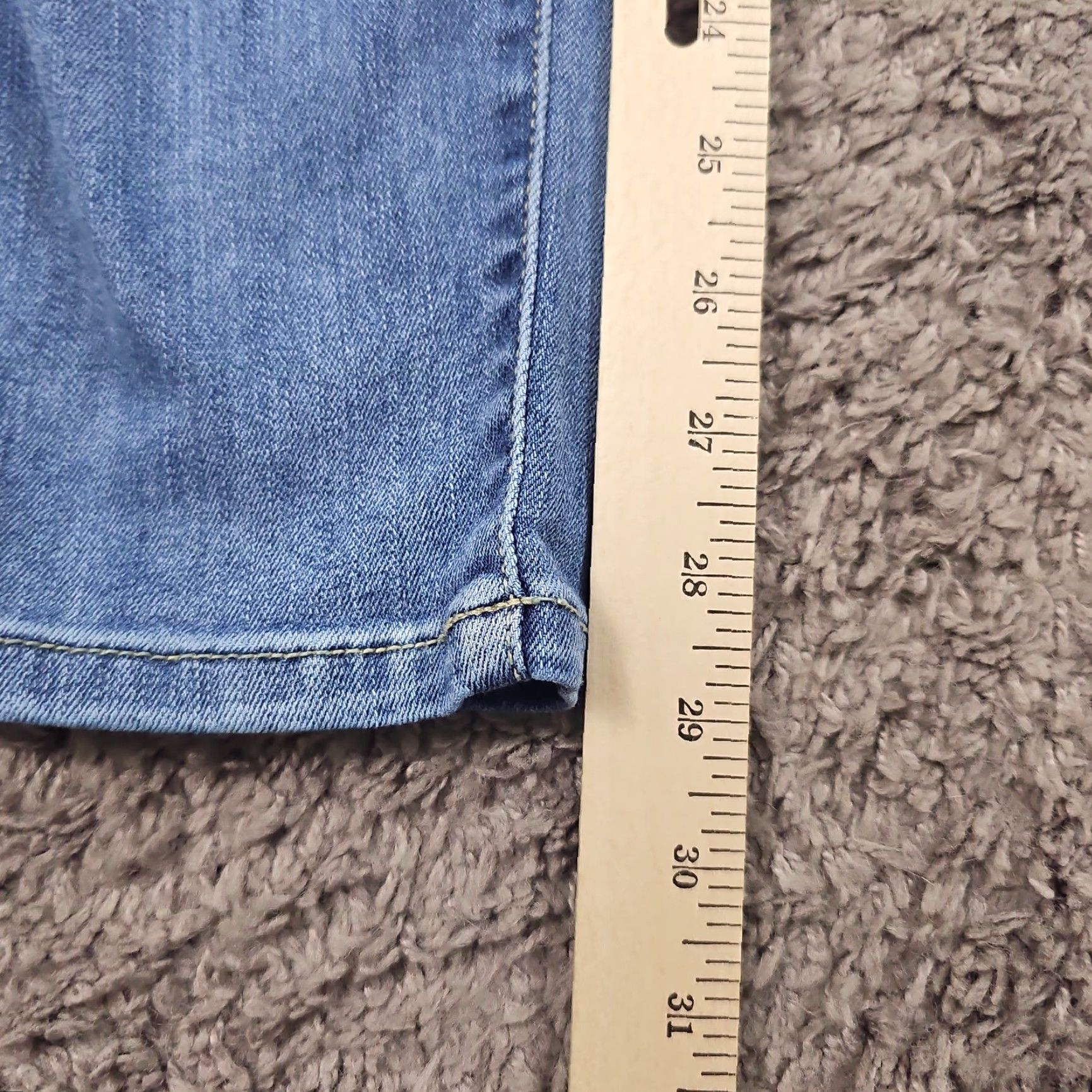 Denime Judy Blue Jeans Womens 5 Blue Skinny Relaxed Fit Light Wash Stretch Denim 25x29 Size 27" / US 4 / IT 40 - 6 Thumbnail