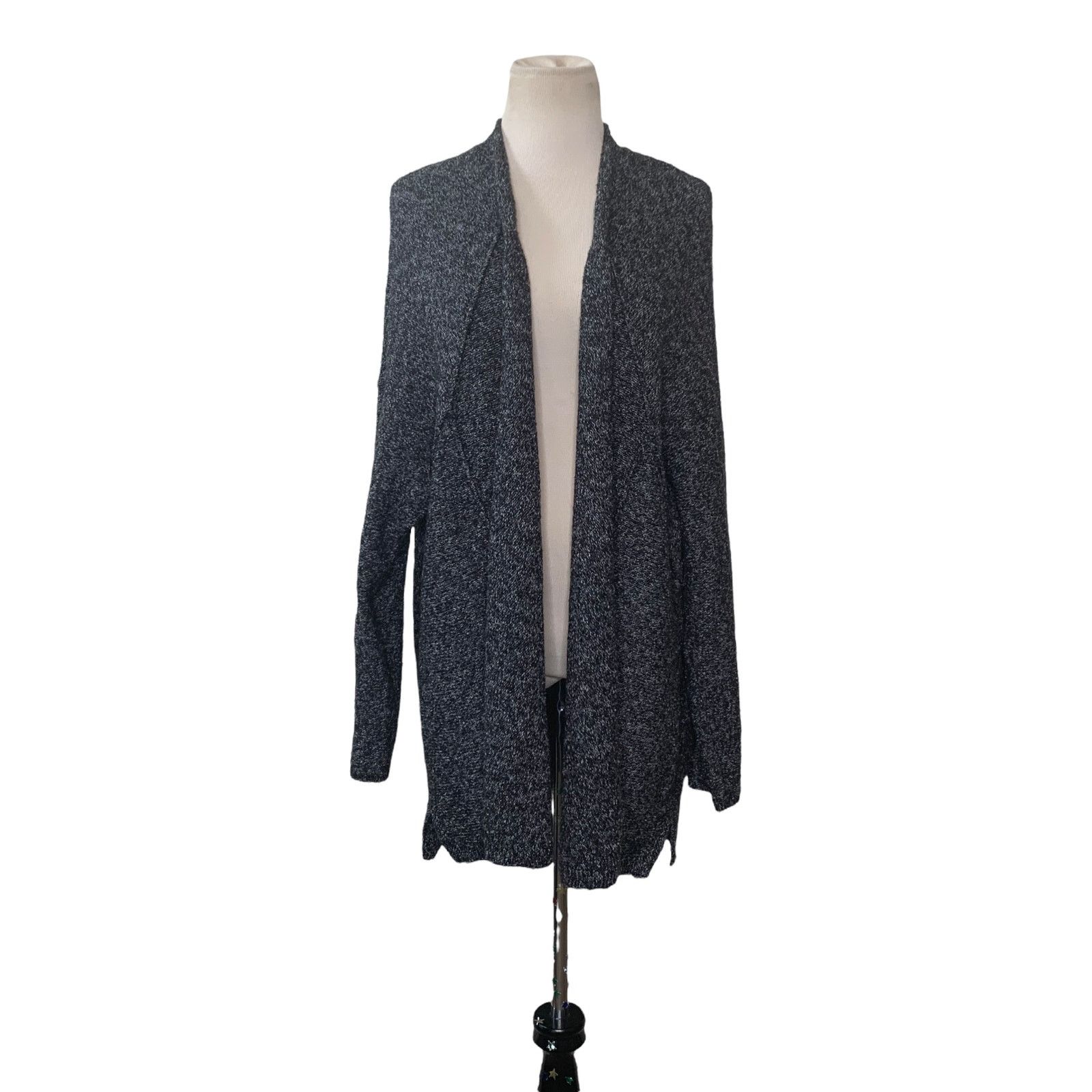 J. Jill Pure Jill gray semi dolman sleeves open cardigan size XL Size XL / US 12-14 / IT 48-50 - 8 Thumbnail