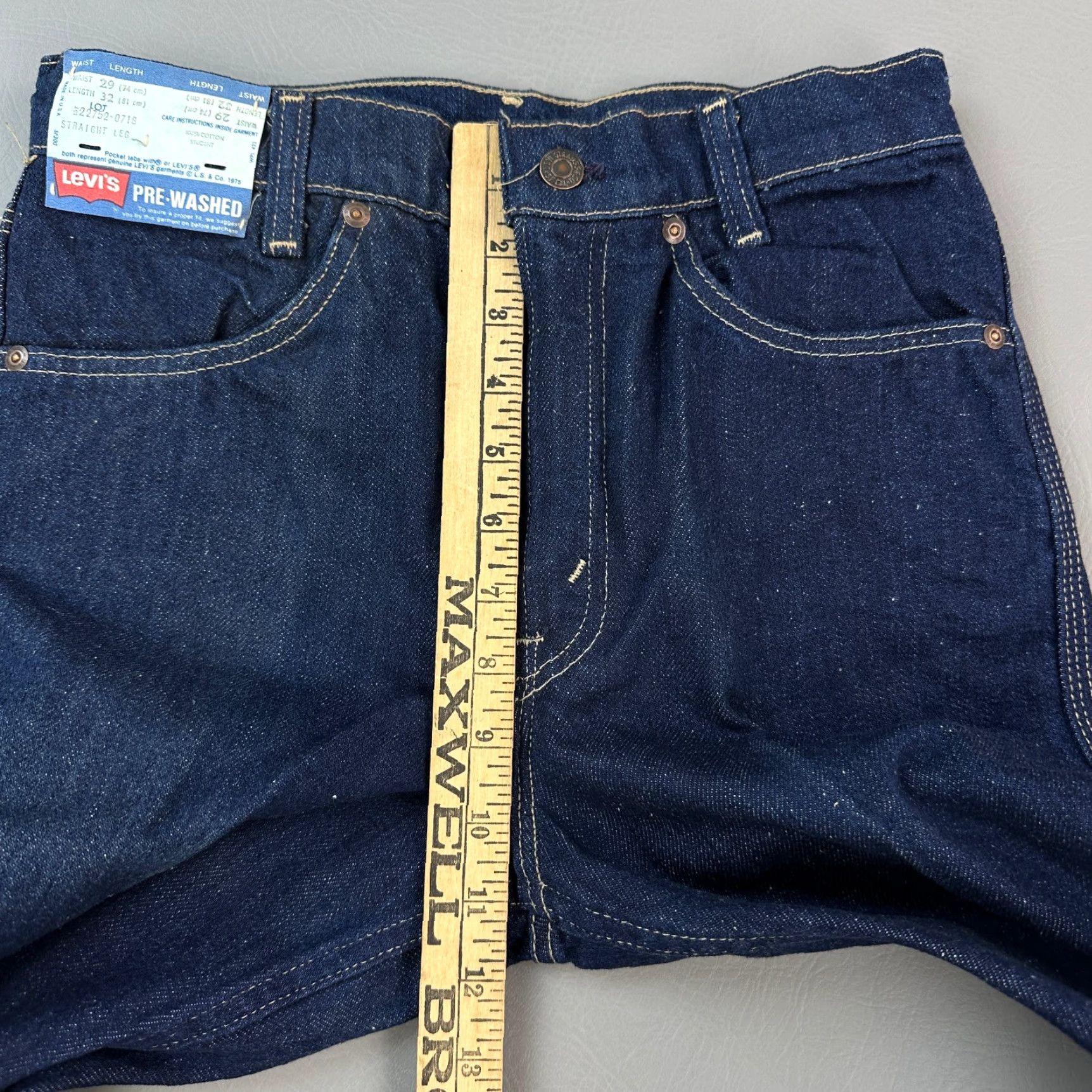 Levi's VINTAGE Levi's 227 Student Jeans Mens 29x32 29x33 Talon Zip Deadstock USA 70s Jeans Blue Regular 5-Pocket Mens Size US 29 - 6 Thumbnail