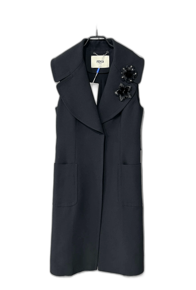 Fendi Fendi Silk Wool Blend Dress Size L / US 10 / IT 46 - 1 Thumbnail