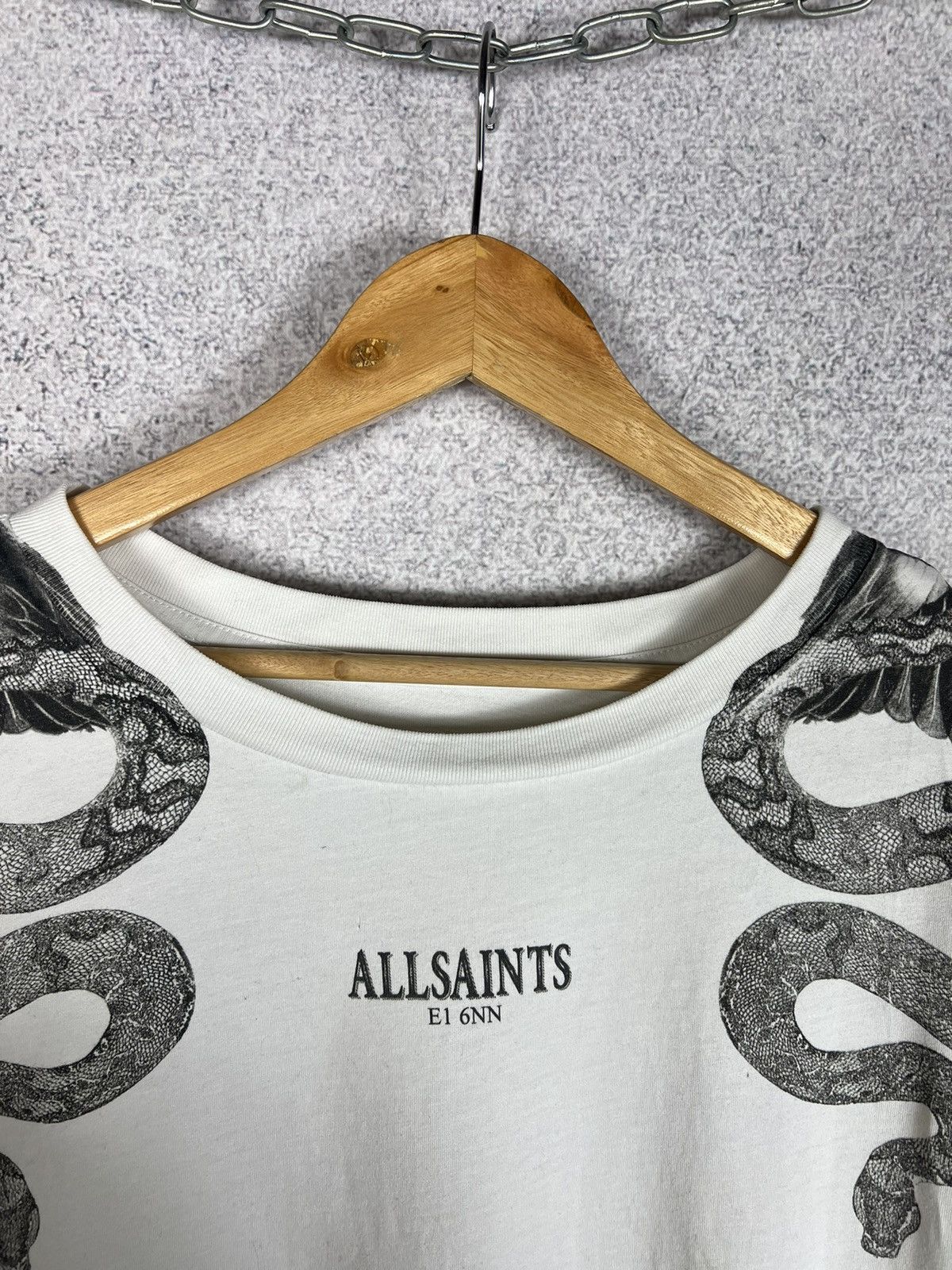 Allsaints Allsaints Snake Eagle Center Logo Art Tee Oversized Size US S / EU 44-46 / 1 - 5 Thumbnail