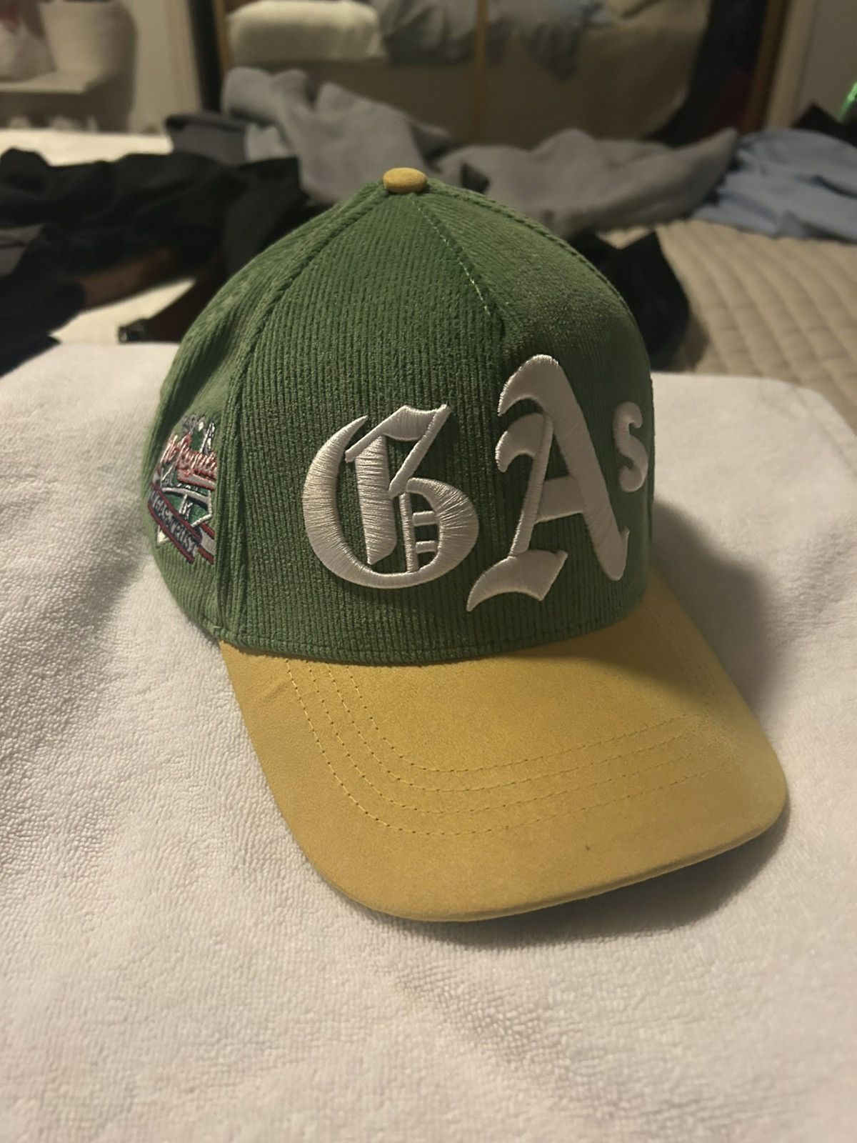 GAS Corduroy Oakland A’s Hat (GAS NYC) Size ONE SIZE - 1 Thumbnail