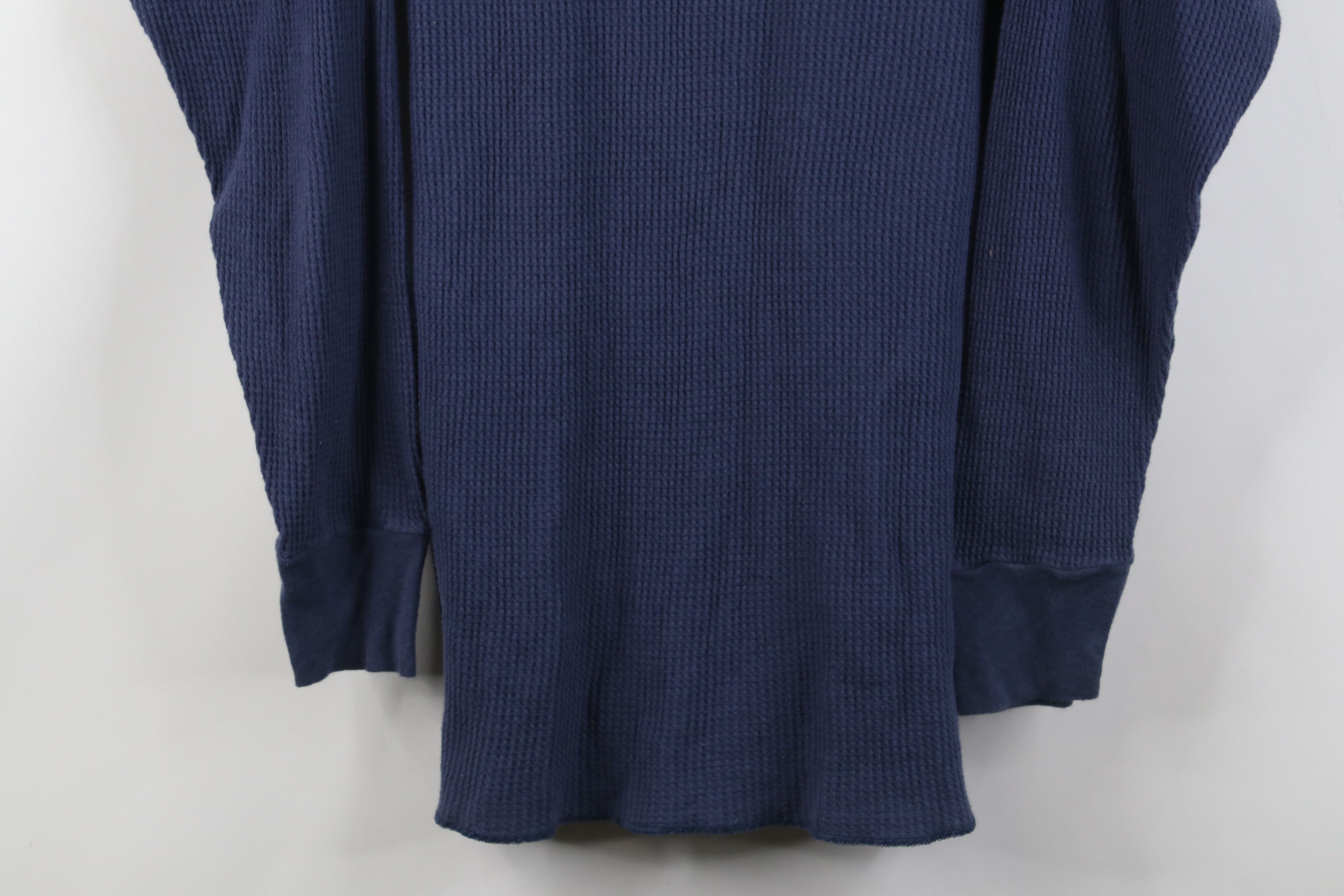 Vintage Vintage 90s Streetwear Waffle Knit Long Sleeve T-Shirt Size US XXL / EU 58 / 5 - 3 Thumbnail