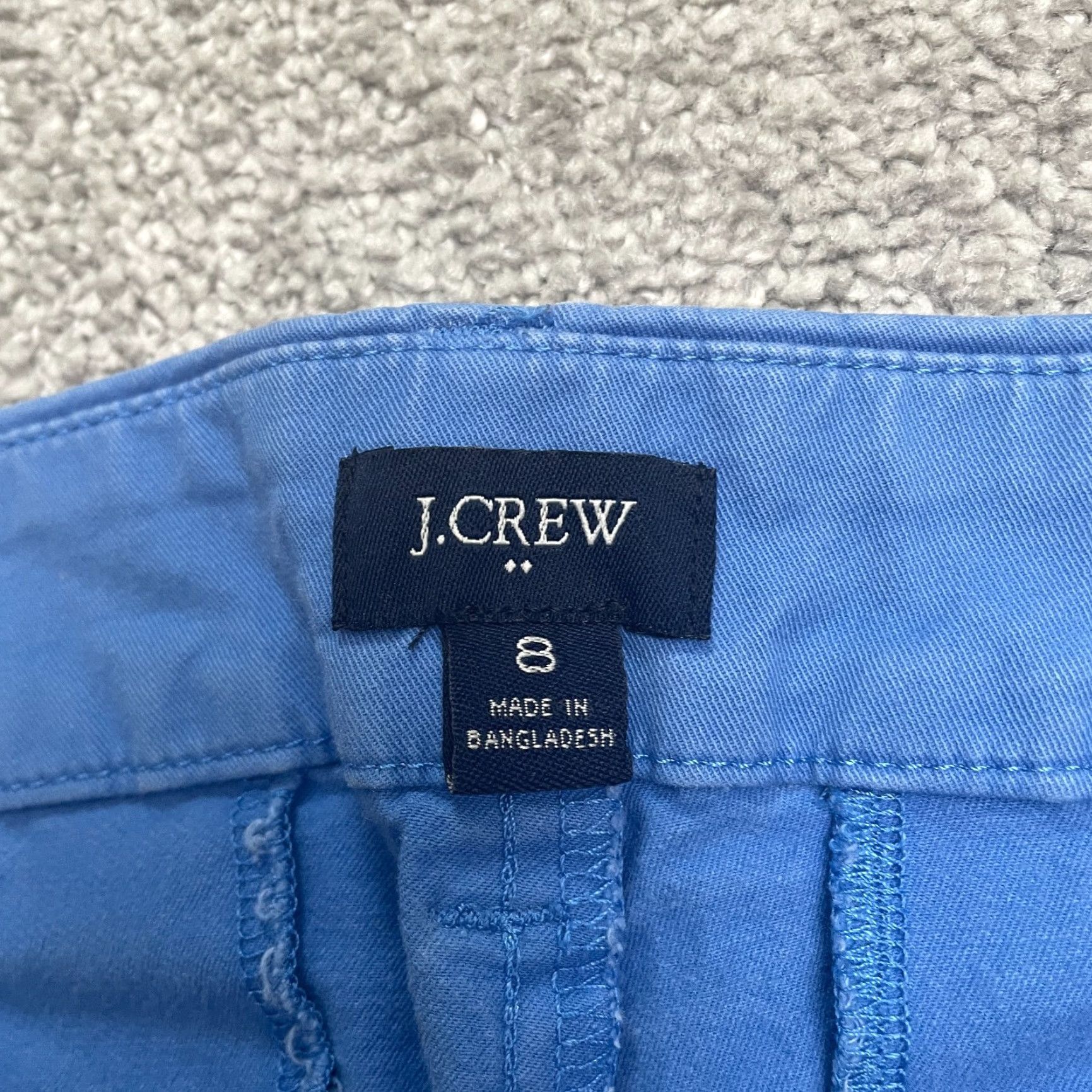 J.Crew J. Crew Chino Shorts Womens 8 Blue Mid Rise Pockets Cotton Casual Outdoor 33x9 Vintage: No Size 30" / US 8 / IT 44 - 5 Thumbnail