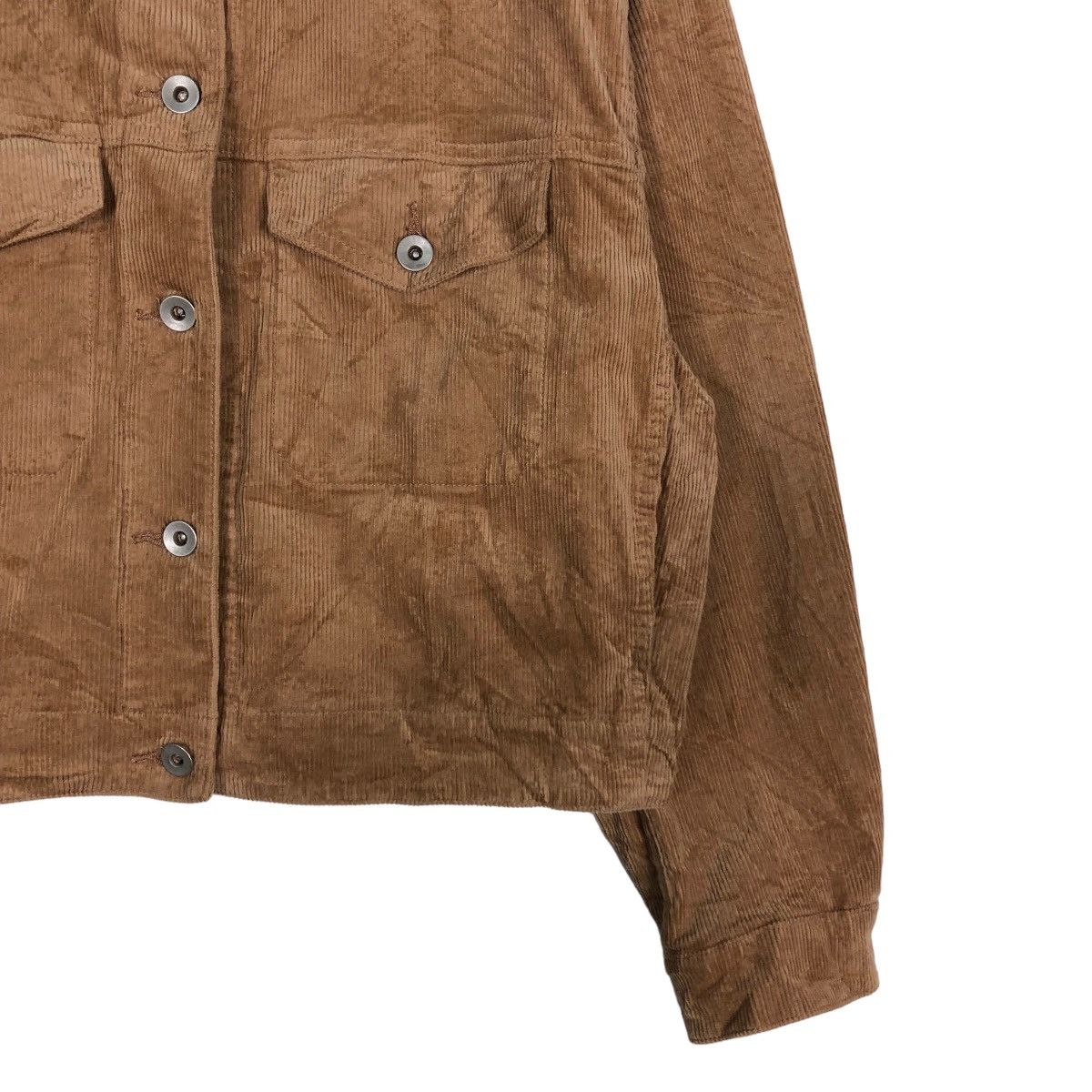 🔥Cropped Biker Jacket Corduroy Uniqlo Japan Issey Miyake