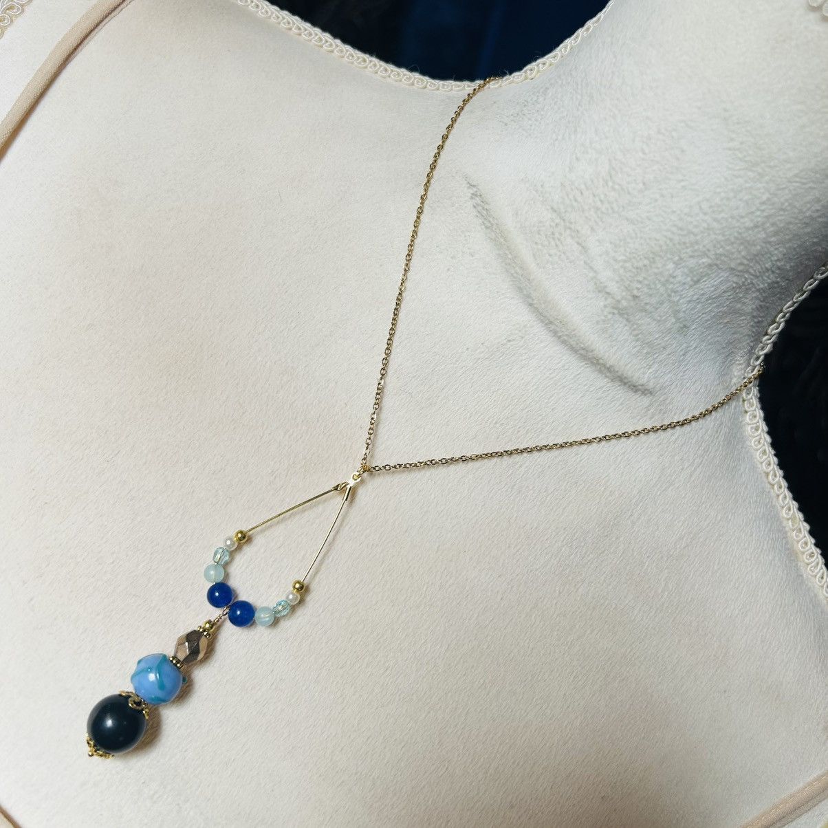 Handmade Handcrafted vintage bead changeable charm pendant necklace Size ONE SIZE - 1 Thumbnail