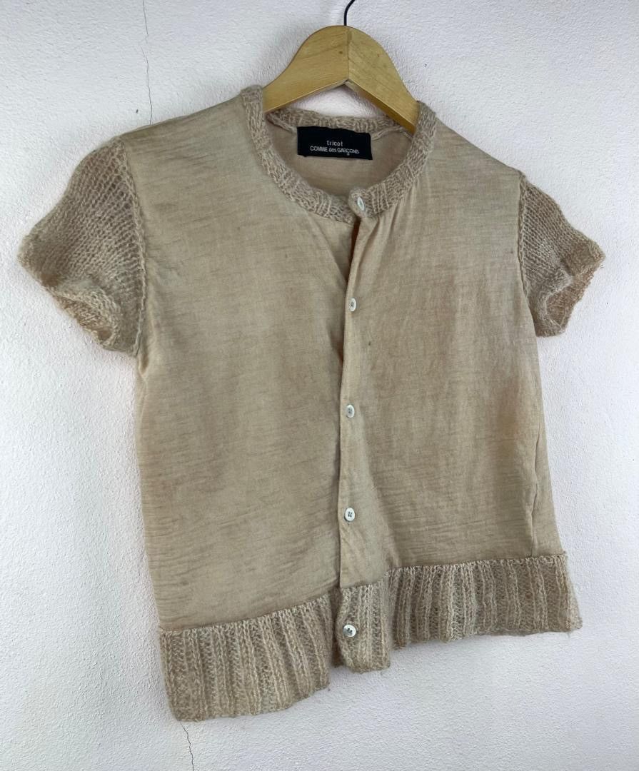 Tricot Comme des Garcons AD1999 Rei Kawakubo Wool Knit Top Size XS / US 0-2 / IT 36-38 - 3 Thumbnail