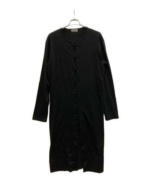 image of Yohji Yamamoto Pour Homme Shaka Button Aki Cd Long Sleeve in Black, Men's (Size Large)