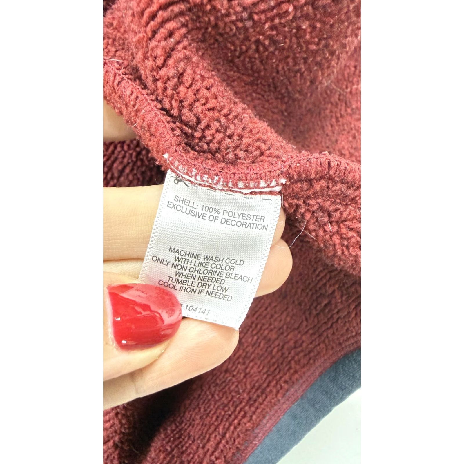 Vintage Koppen Sweater Pullover Mens Large Red 1/4 Zip Fleece Outdoor Hiking Size US L / EU 52-54 / 3 - 6 Thumbnail