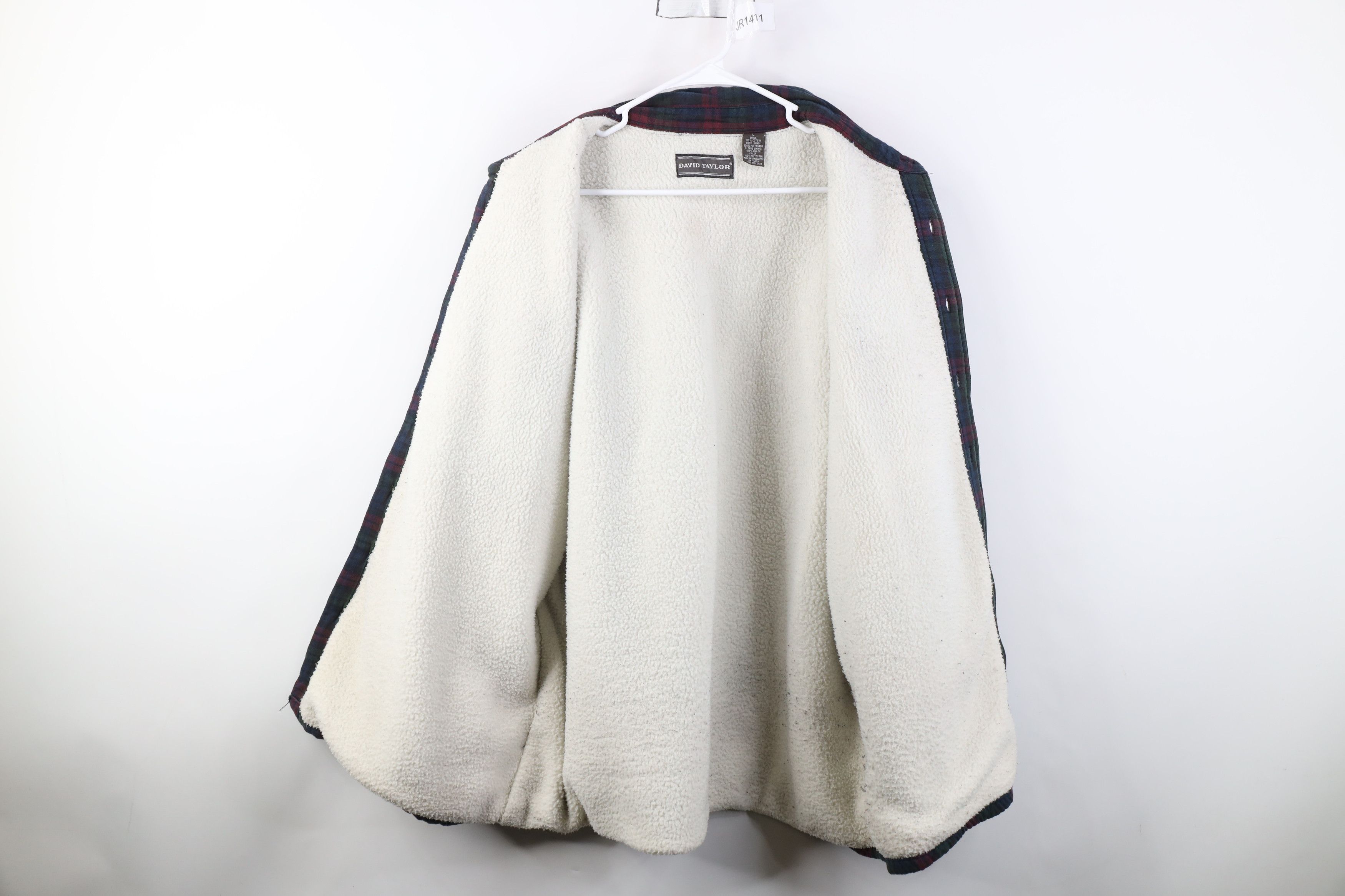 Vintage Vintage 90s Streetwear Fleece Lined Flannel Shirt Jacket Jac Size US L / EU 52-54 / 3 - 8 Thumbnail