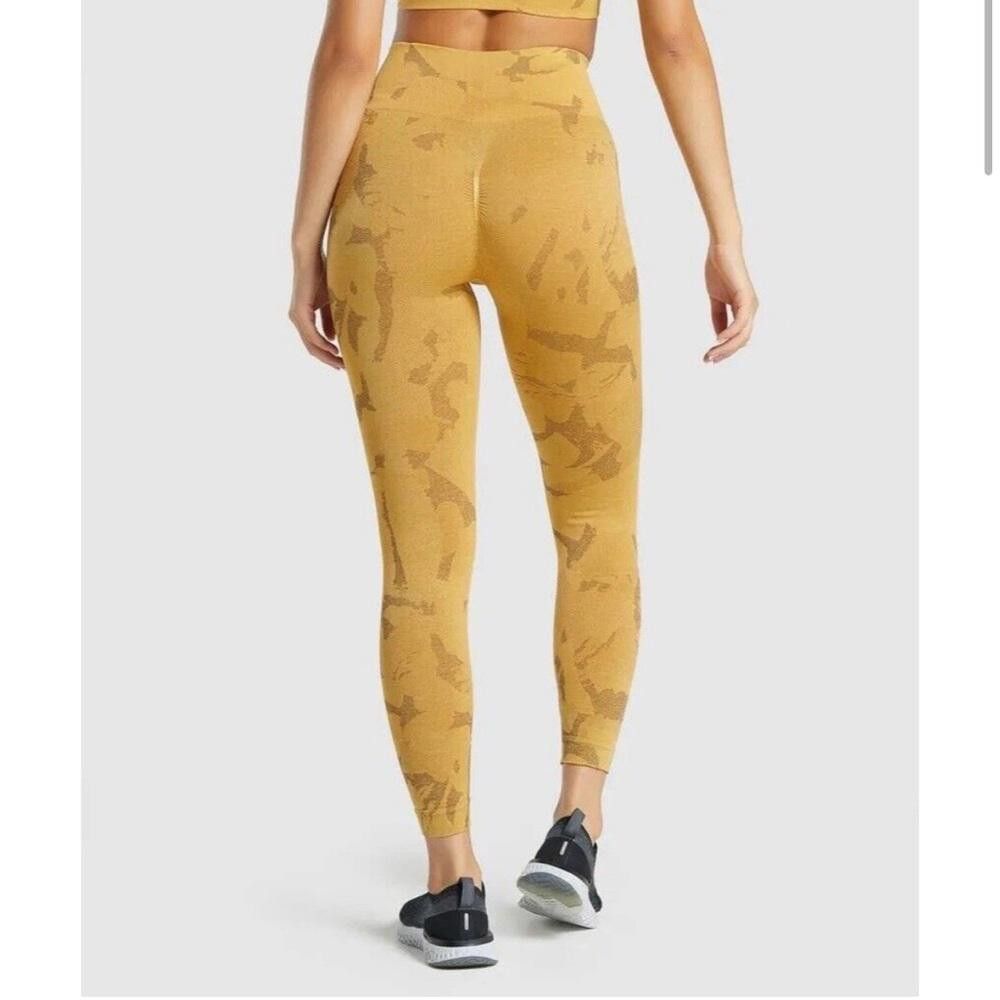 Gymshark Gymshark Adapt Camo Seamless Legging Savanna Yellow Small Size 28" / US 6 / IT 42 - 2 Thumbnail
