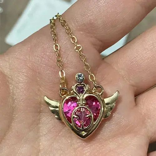 Other Crystal Wing Heart Chocker Necklace Size ONE SIZE - 1 Thumbnail