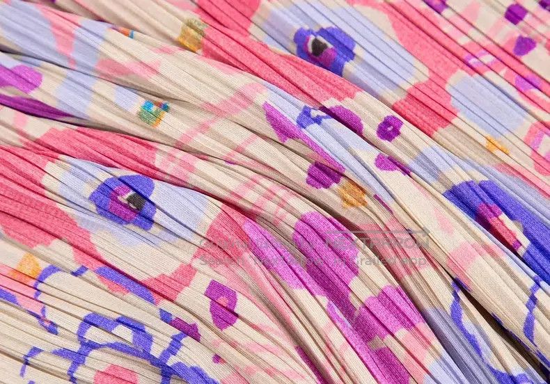Issey Miyake Issey Miyake SIZE:3 Pink Midi Skirt Size 22" - 5 Thumbnail