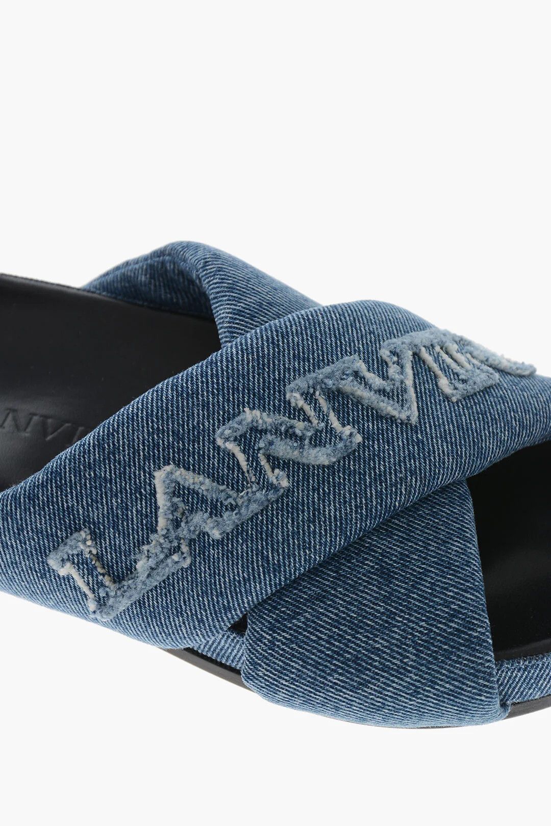 Lanvin og1mm0426 Denim Criss Cross Dsandali in Blue Size US 6 / IT 36 - 4 Thumbnail