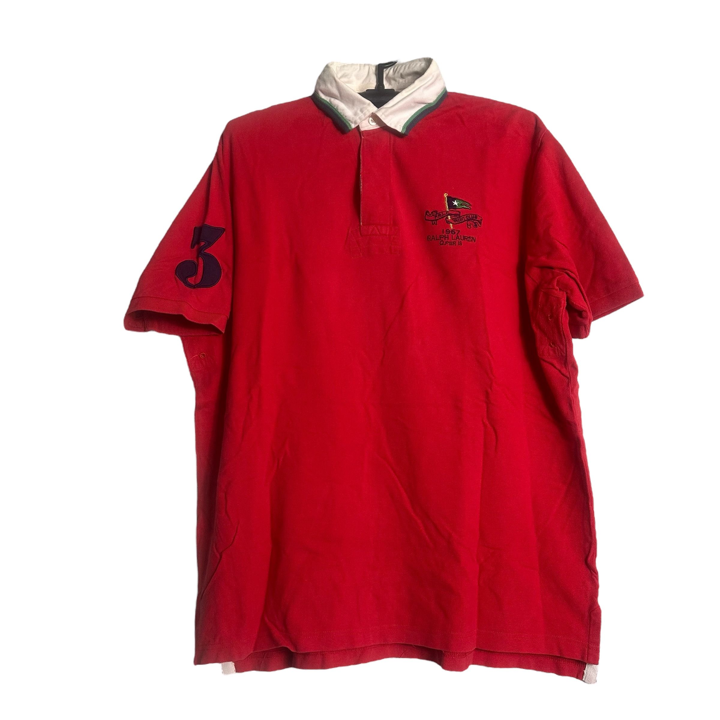 Polo Ralph Lauren 🔥RARE🔥Vintage Polo Ralph Lauren Classic Yacht Rugby Shirt Size US XL / EU 56 / 4 - 1 Thumbnail