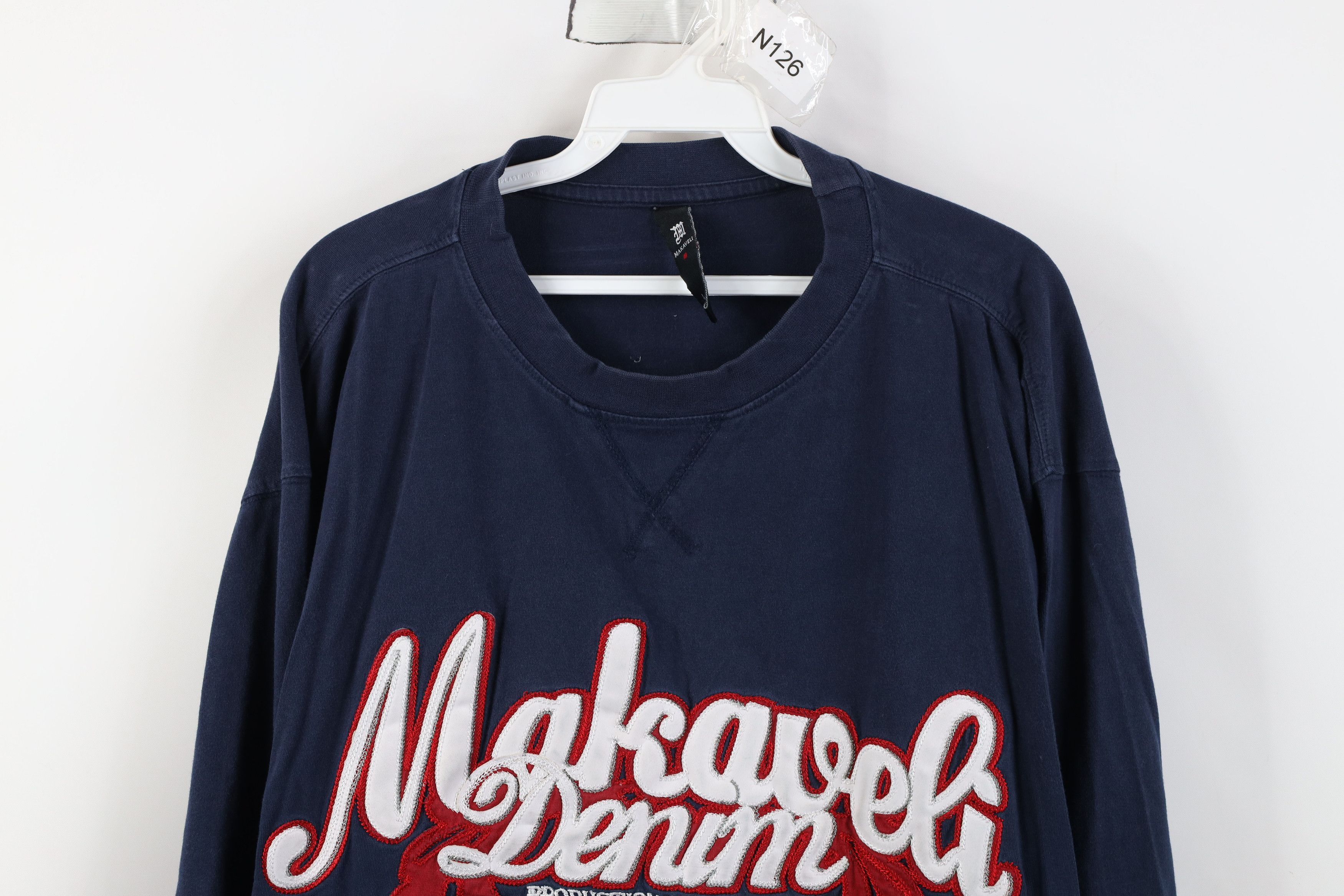 Vintage Vintage 90s Y2k Makaveli 2 Pac Hip Hop Long Sleeve T-Shirt Size US L / EU 52-54 / 3 - 2 Thumbnail