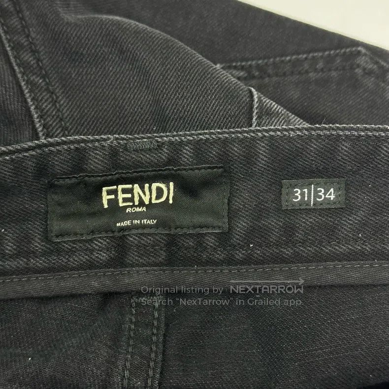 Fendi Fendi Classic black slim fit denim jeans Size US 31 - 4 Thumbnail