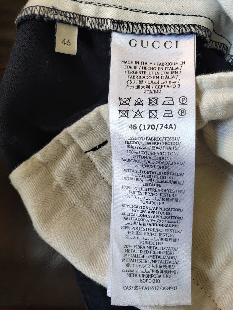 Gucci GucciClassic Logo printed side striped trousers zipper casu Size US 30 / EU 46 - 8 Thumbnail