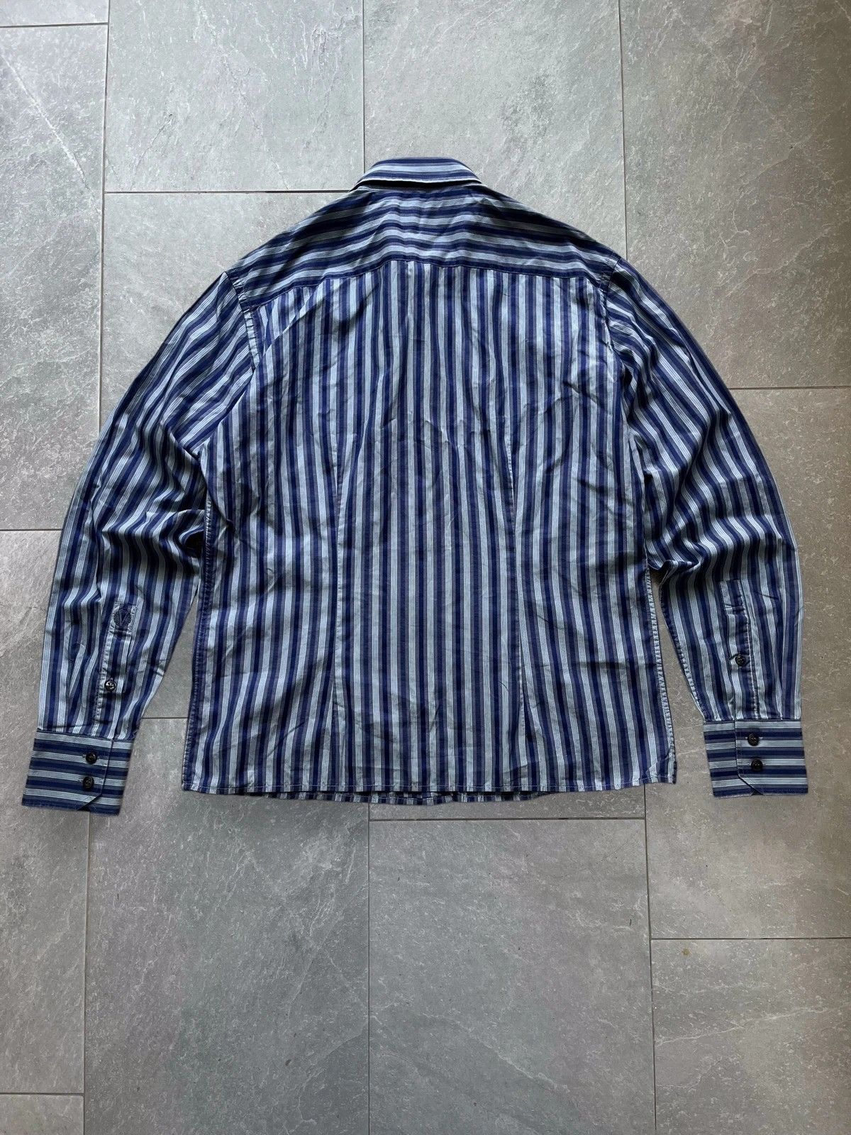 Versace Versace Collection Size 15 1/2 | 39 L Shirt Stripped 2010s Size US L / EU 52-54 / 3 - 13 Thumbnail