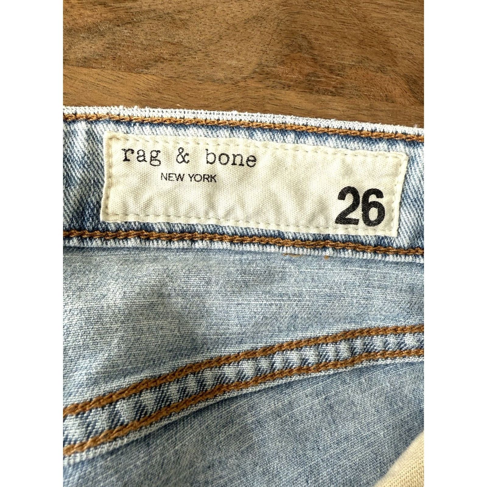 Rag & Bone rag & bone Nina High-Rise Ankle Flare Jeans Women 26 Light Blue Denim 5-Pocket Stretch Bohemian City Hippe Retro Logo 90s Womens Size 26" / US 2 / IT 38 - 3 Thumbnail