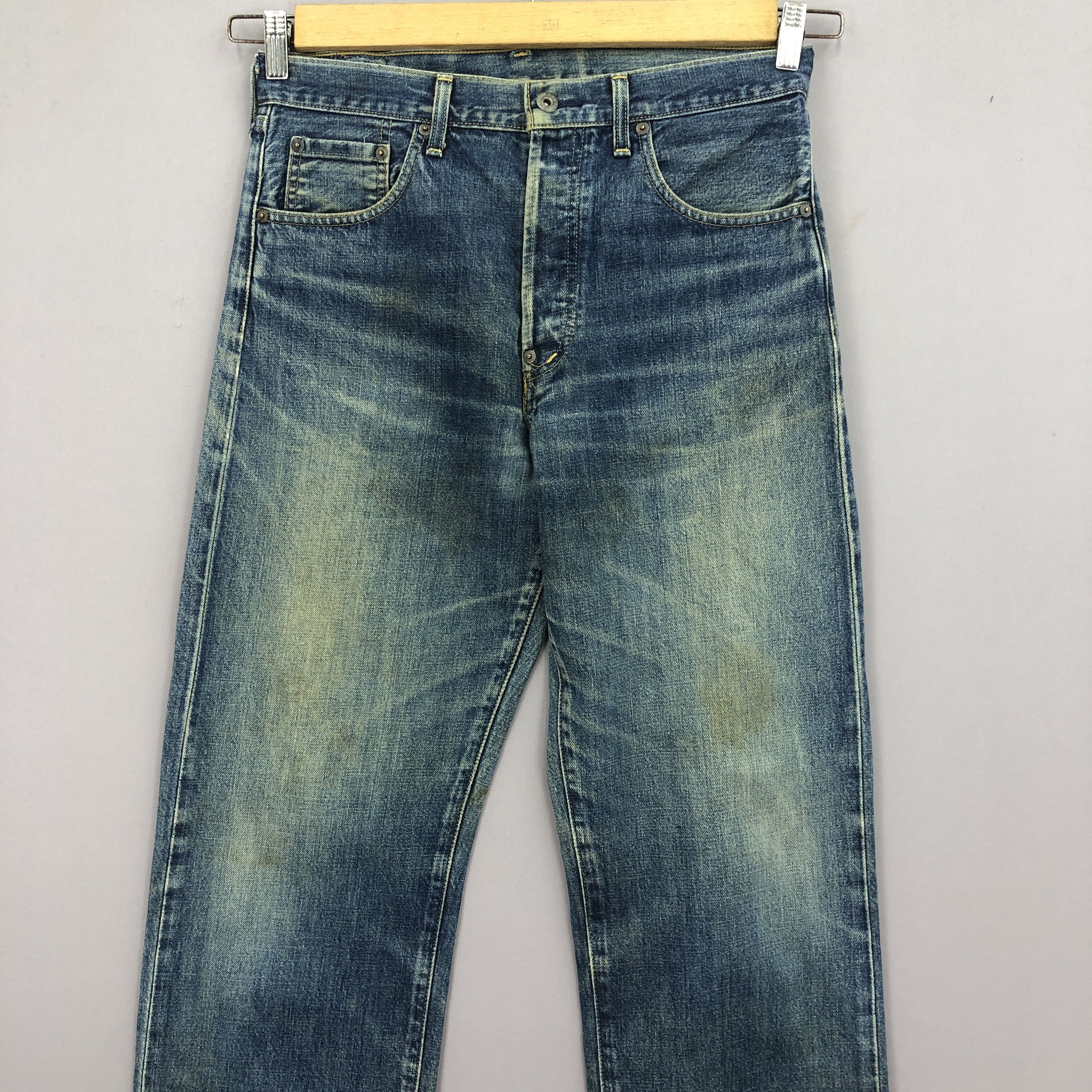 Levi's Vintage Levis 702 Selvedge Jeans Levi's Ripped Faded Denim Size US 30 / EU 46 - 3 Thumbnail