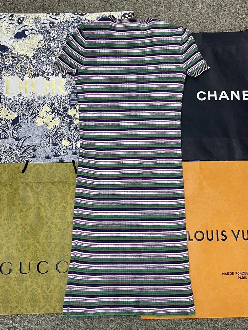 Chanel chanel Colourful striped knitted dress Size XS / US 0-2 / IT 36-38 - 3 Thumbnail