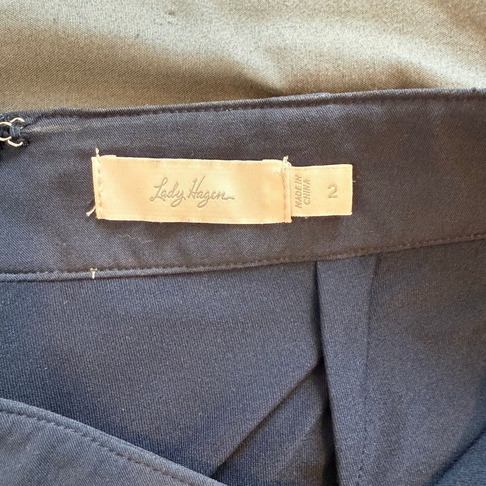 RLX Ralph Lauren Lady Hagen Women's 2 Side Stripe Woven 17'' Golf Skort Navy Size 26" / US 2 / IT 38 - 3 Thumbnail