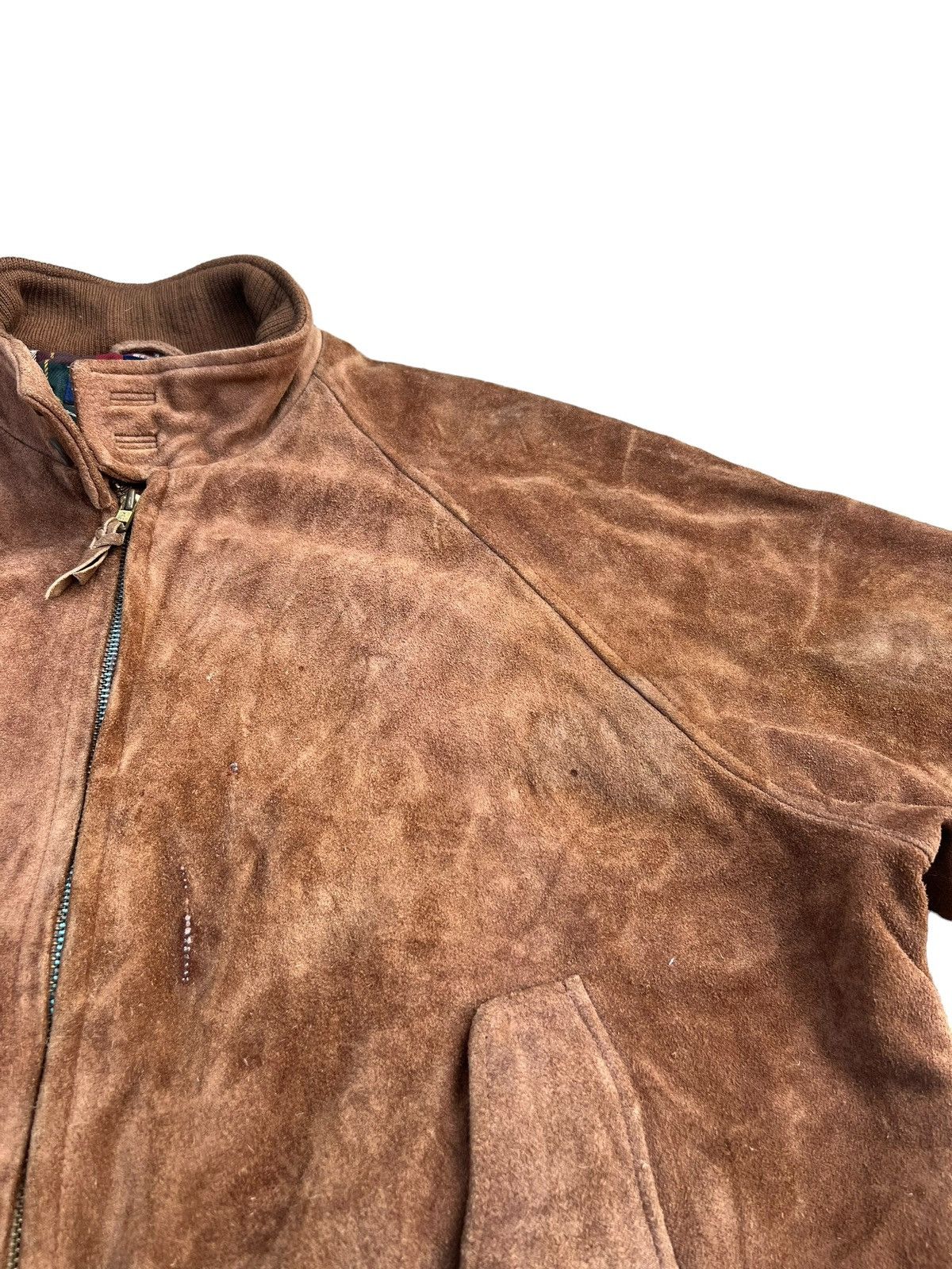 Polo Ralph Lauren VTG 90s Polo Ralph Lauren Patina Suede Leather Bomber Jacket Size US M / EU 48-50 / 2 - 9 Thumbnail