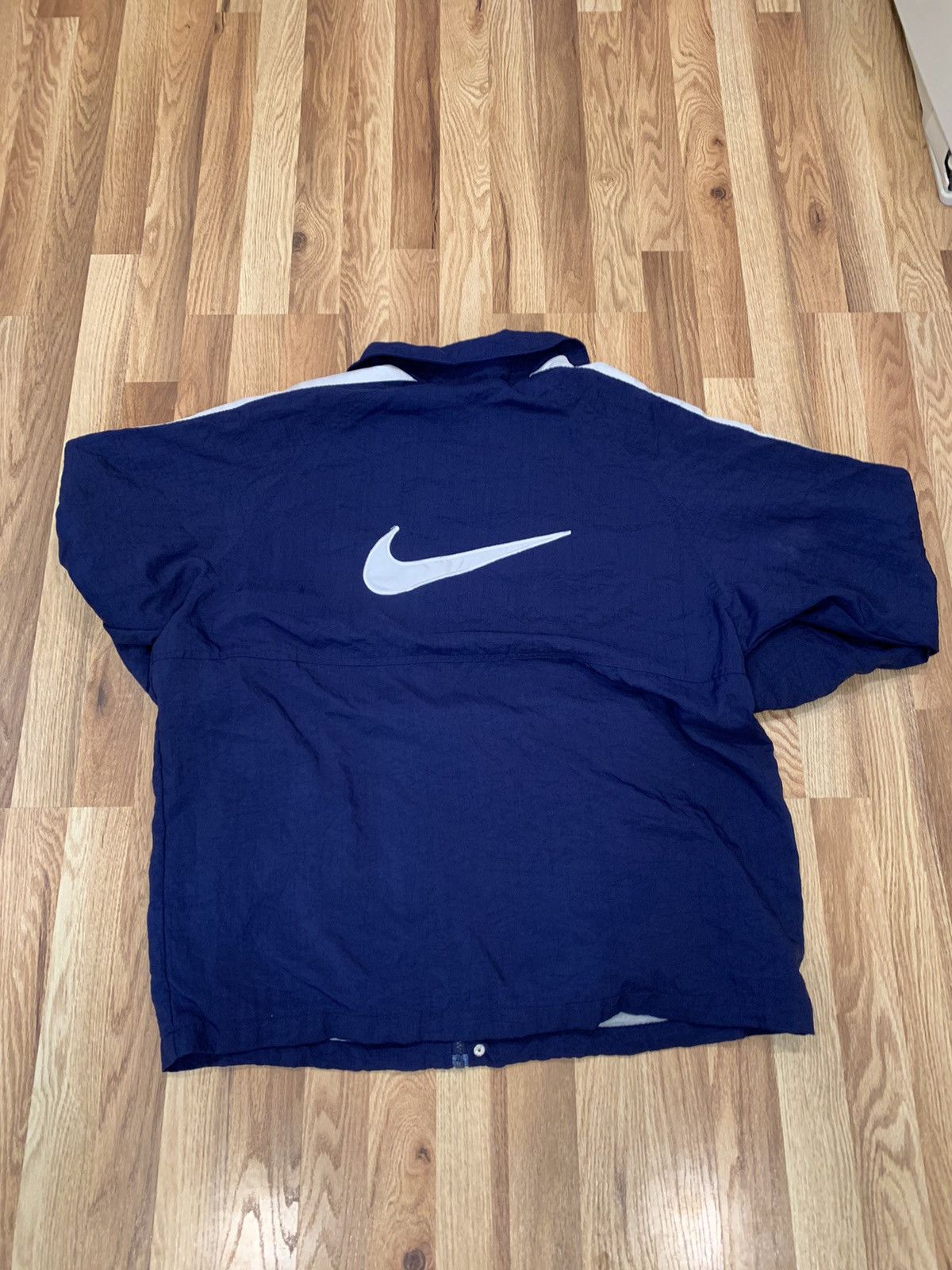 Nike × Vintage Vintage White Tag Nike Windbreaker Size US L / EU 52-54 / 3 - 6 Thumbnail