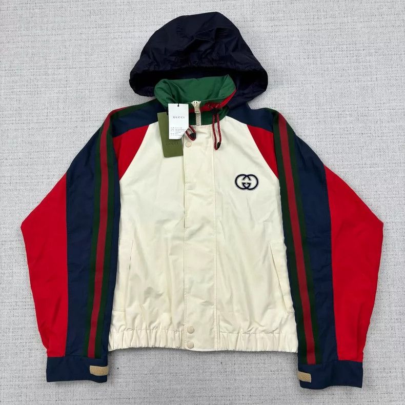 Gucci Gucci Logo pattern high-necked straight long-sleeved jacket Size US M / EU 48-50 / 2 - 1 Thumbnail