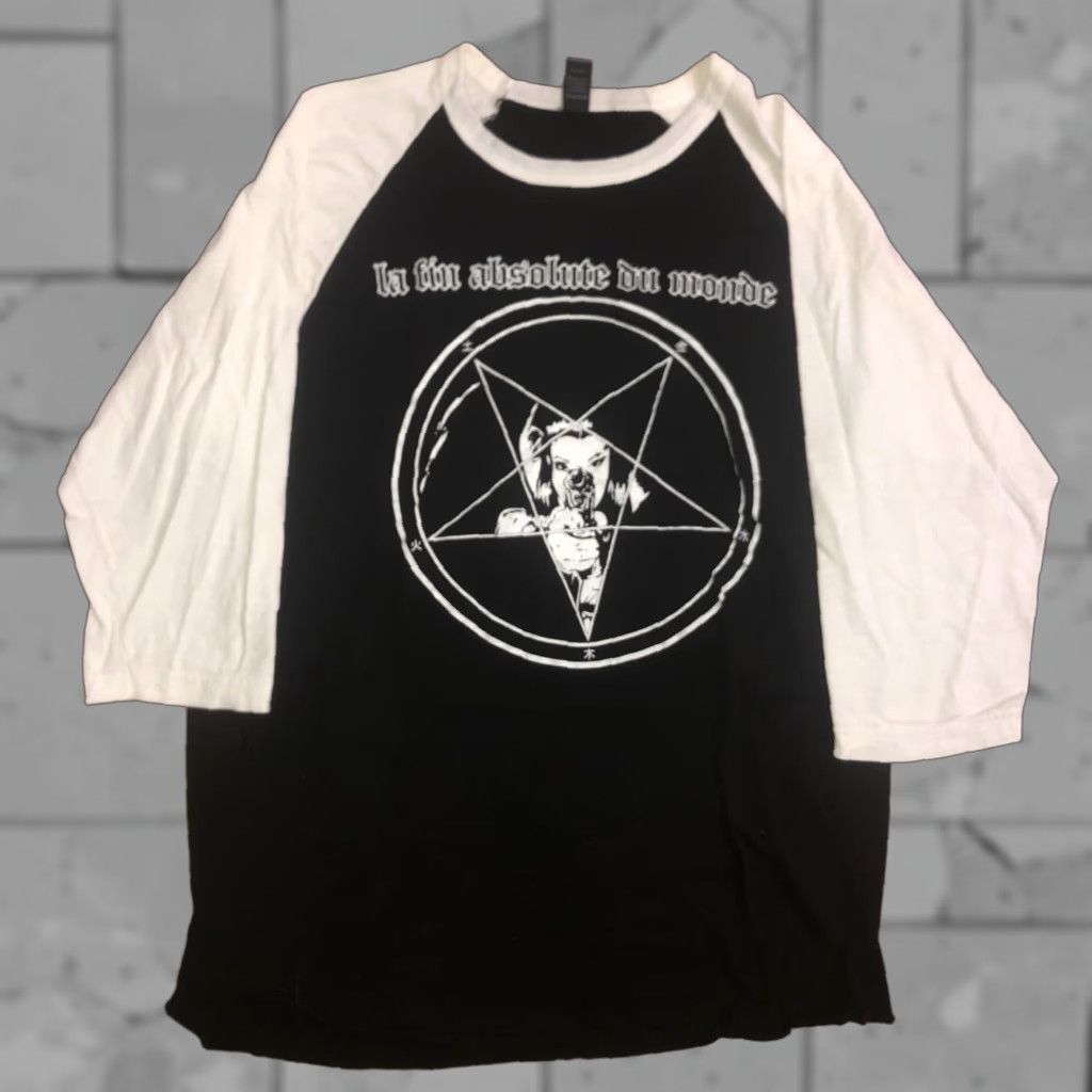 Tultex VINTAGE End Of The World Shirt Tultex Mens L Black Shirt Size US L / EU 52-54 / 3 - 1 Thumbnail