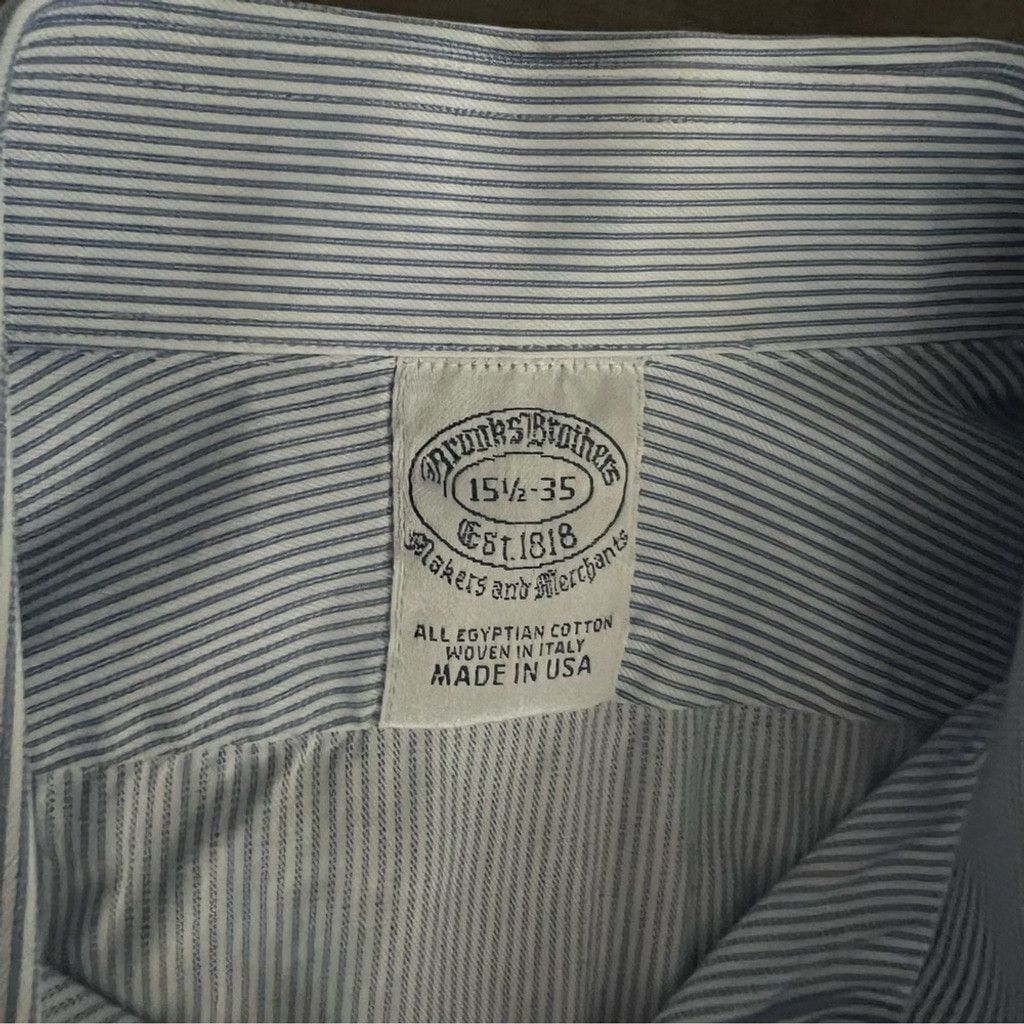 Brooks Brothers Brooks Brothers Pin Stripes Classic Button Down shirt Size US S / EU 44-46 / 1 - 6 Thumbnail