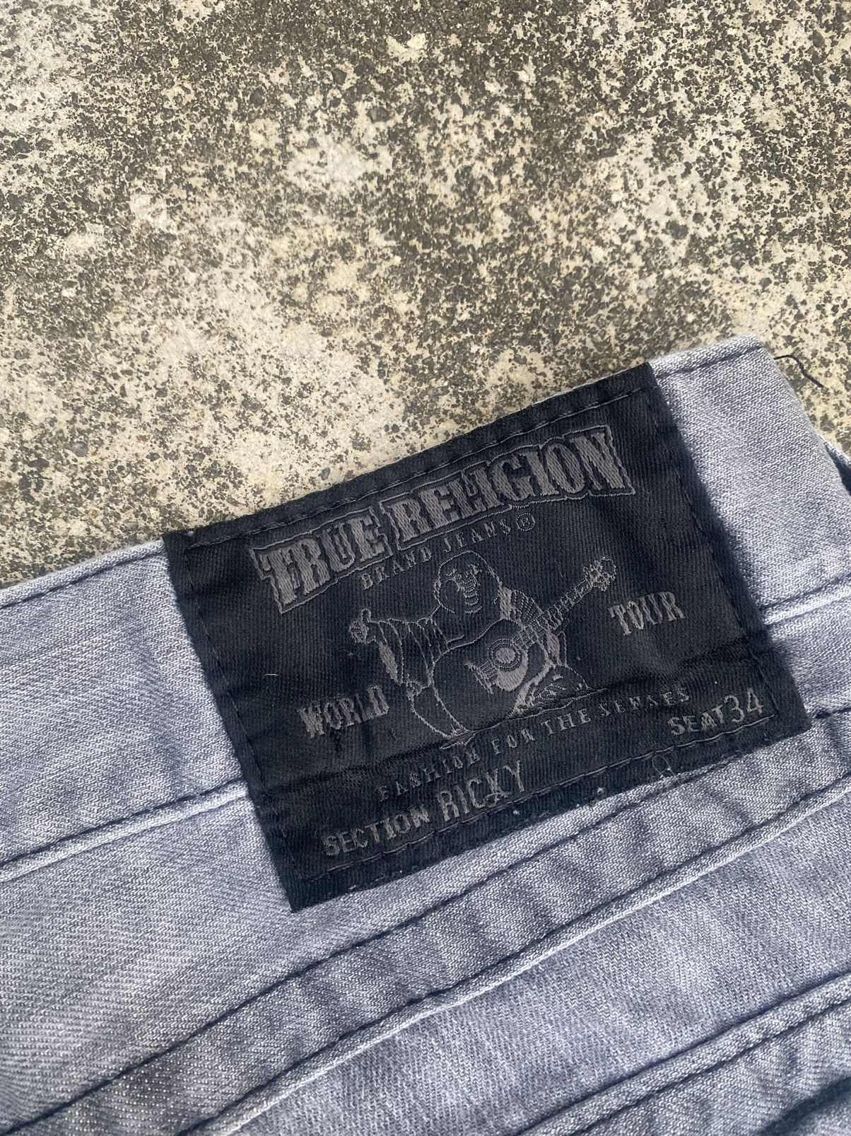 If Six Was Nine × Japanese Brand × True Religion True Religion Fade Loose Straightcut Black Label Edition Size US 39 - 20 Thumbnail