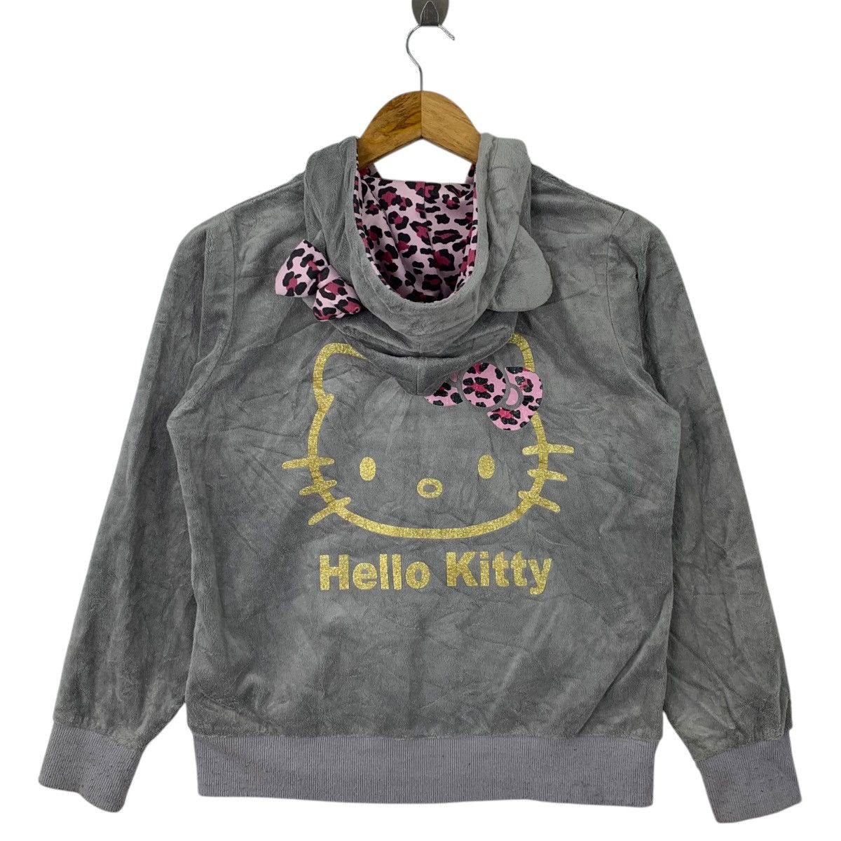 Japanese Brand HELLO KITTY Japanese Cartoon Big Logo Hoodie Sweater Jacket Size M / US 6-8 / IT 42-44 - 2 Thumbnail