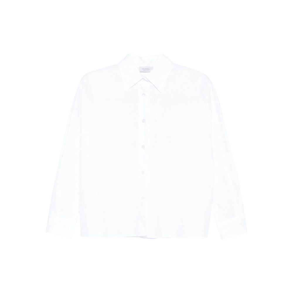 Mazzarelli Mazzarelli WHITE Tops - Shirts Size M / US 6-8 / IT 42-44 - 1 Thumbnail
