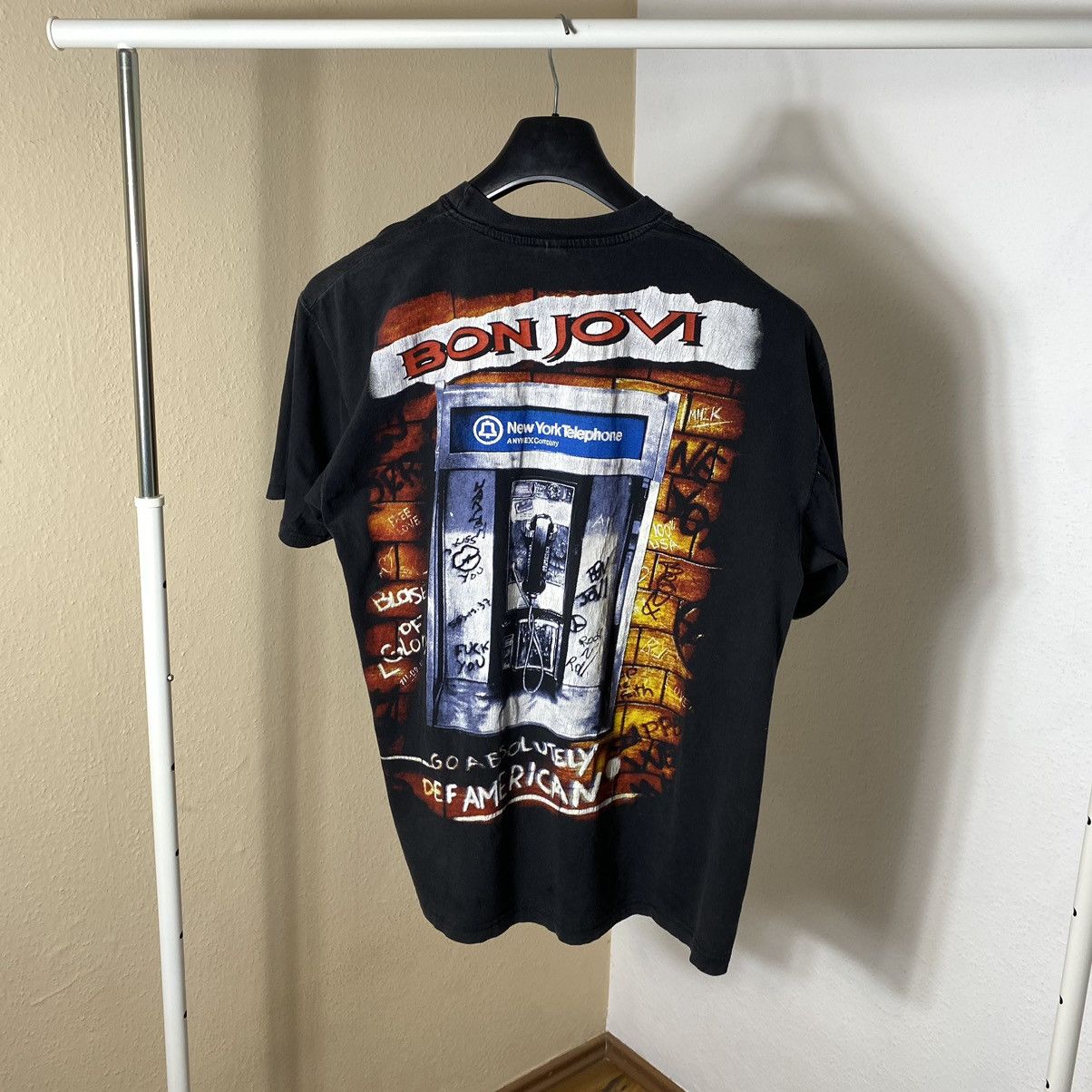 Bon Jovi Vintage 90s T-Shirt Bon Jovi Rock Size US XL / EU 56 / 4 - 6 Thumbnail