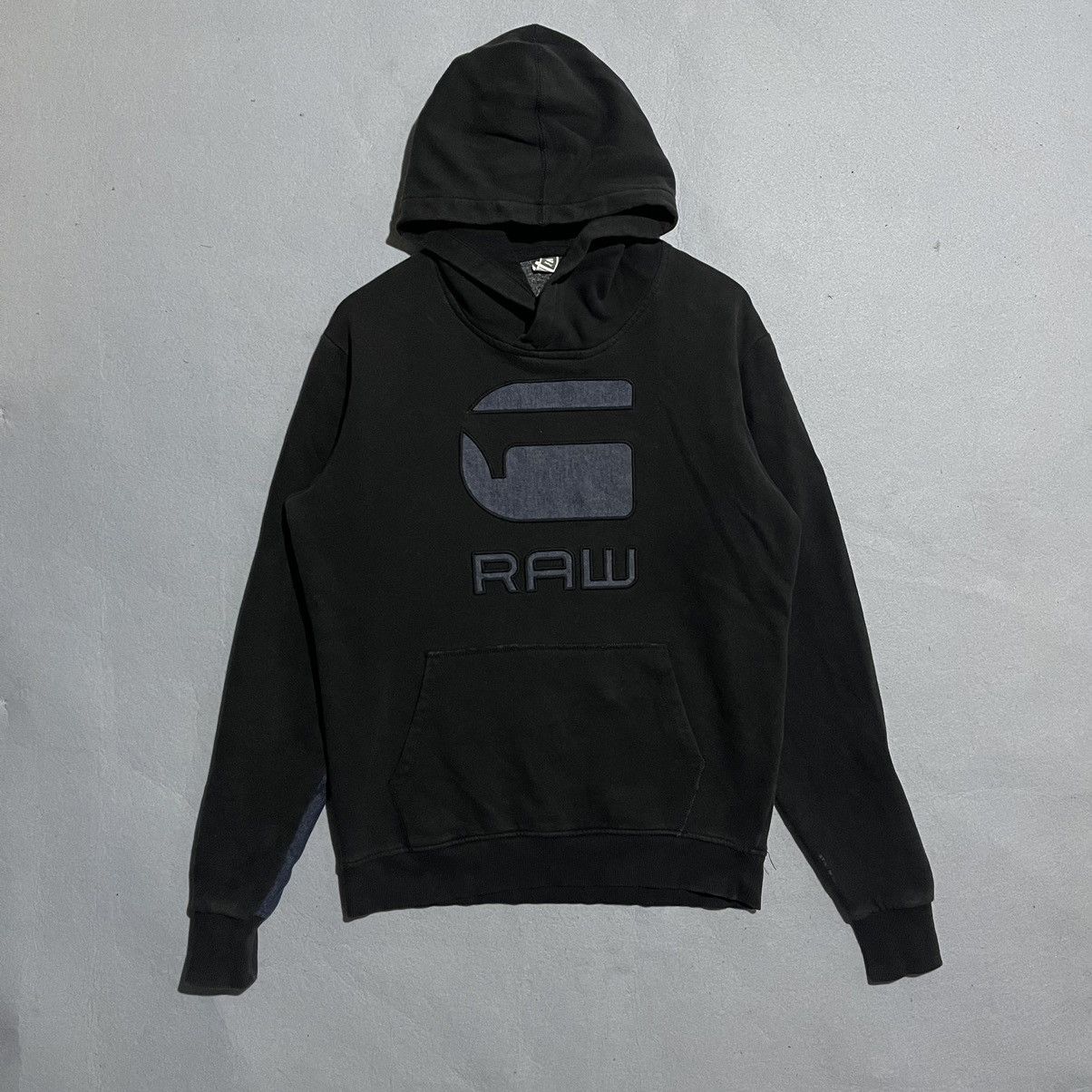 G-Star G-Star RAW Black Hoodie with Denim Sleeves – Size L Size US L / EU 52-54 / 3 - 1 Thumbnail