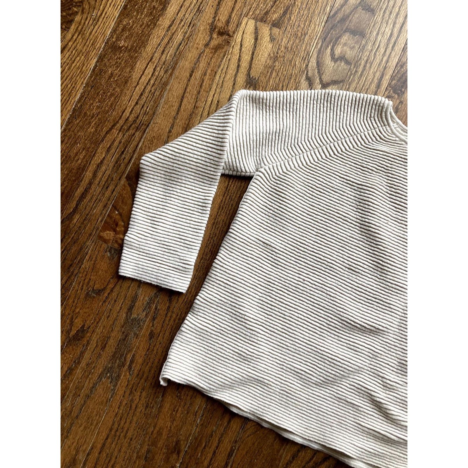 Les Copains VINTAGE Les Copains Sweater Womens XS Beige Knit Wool Cotton Crew Neck Long Sleeve Pullover Italy Size XS / US 0-2 / IT 36-38 - 2 Thumbnail