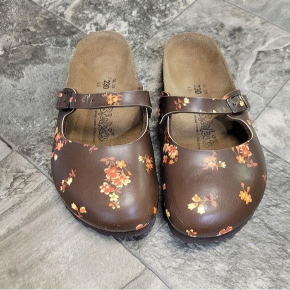 Birkenstock Birkenstock Birki's Maria Brown Autumn Floral Clogs HTF RARE Size US 5 / IT 35 - 8 Thumbnail